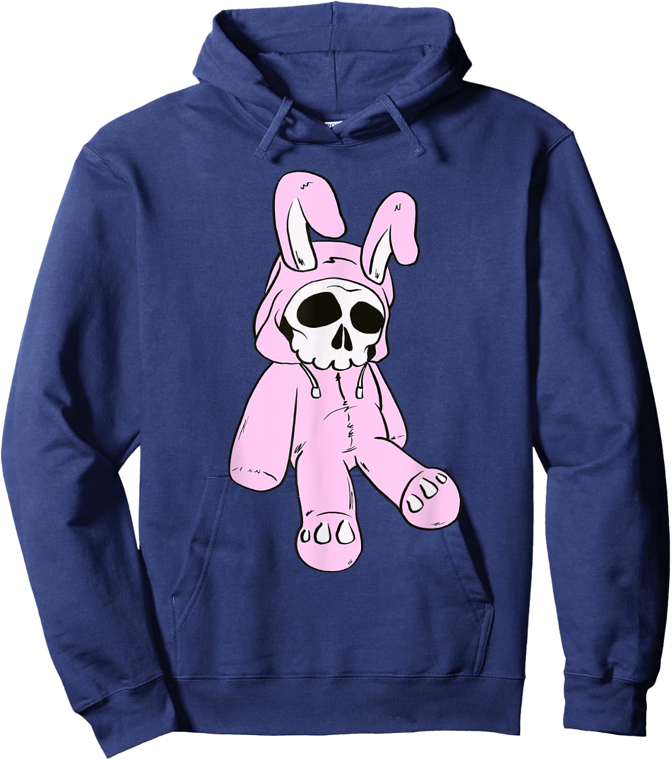 Skull Bunny Pink Dead Bunny Costume Skeleton Manga Rabbit Hoodie - Hoodie | Navy