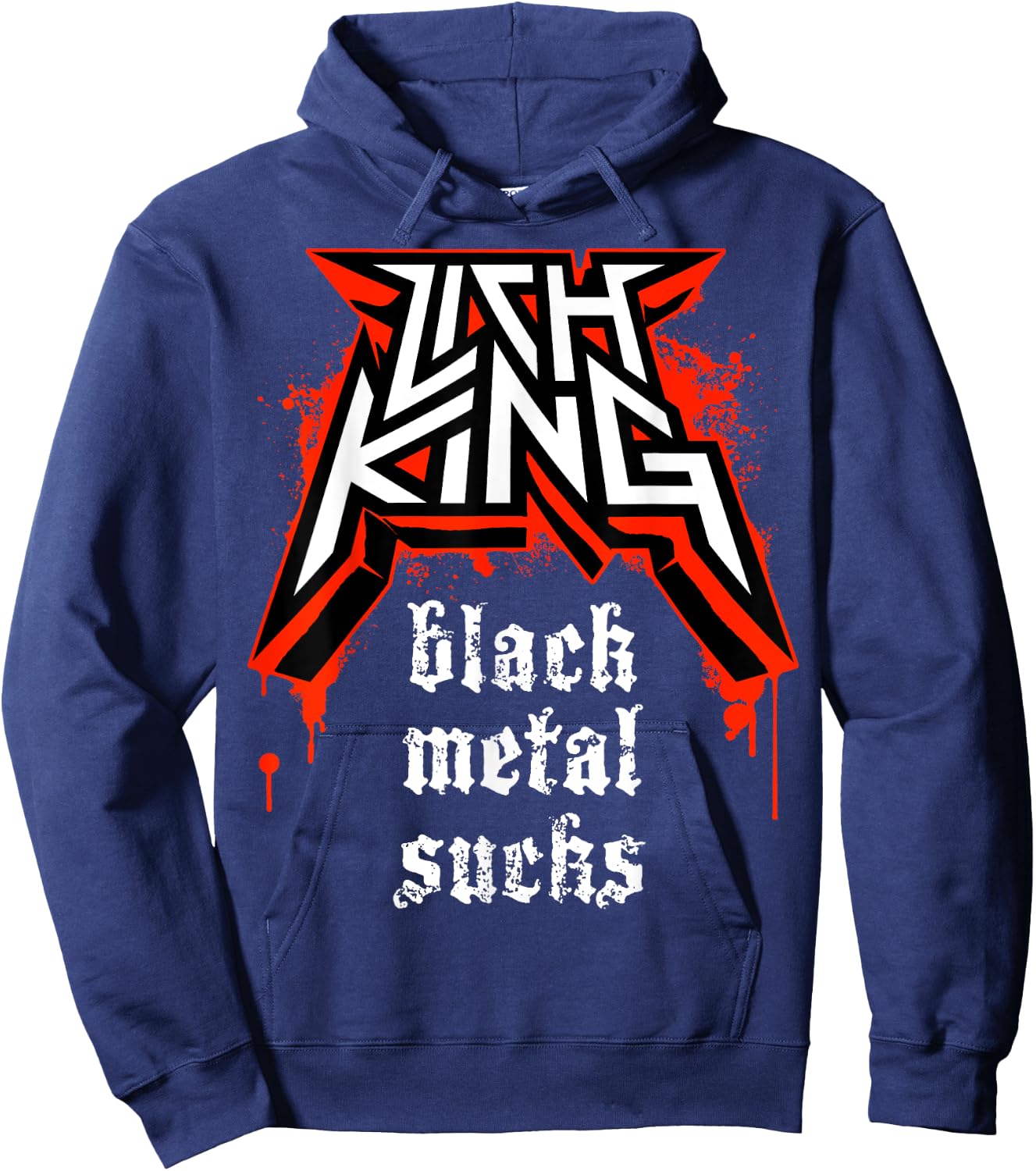 Lich King: Black Metal Absorbs Hoodie - Hoodie | Navy