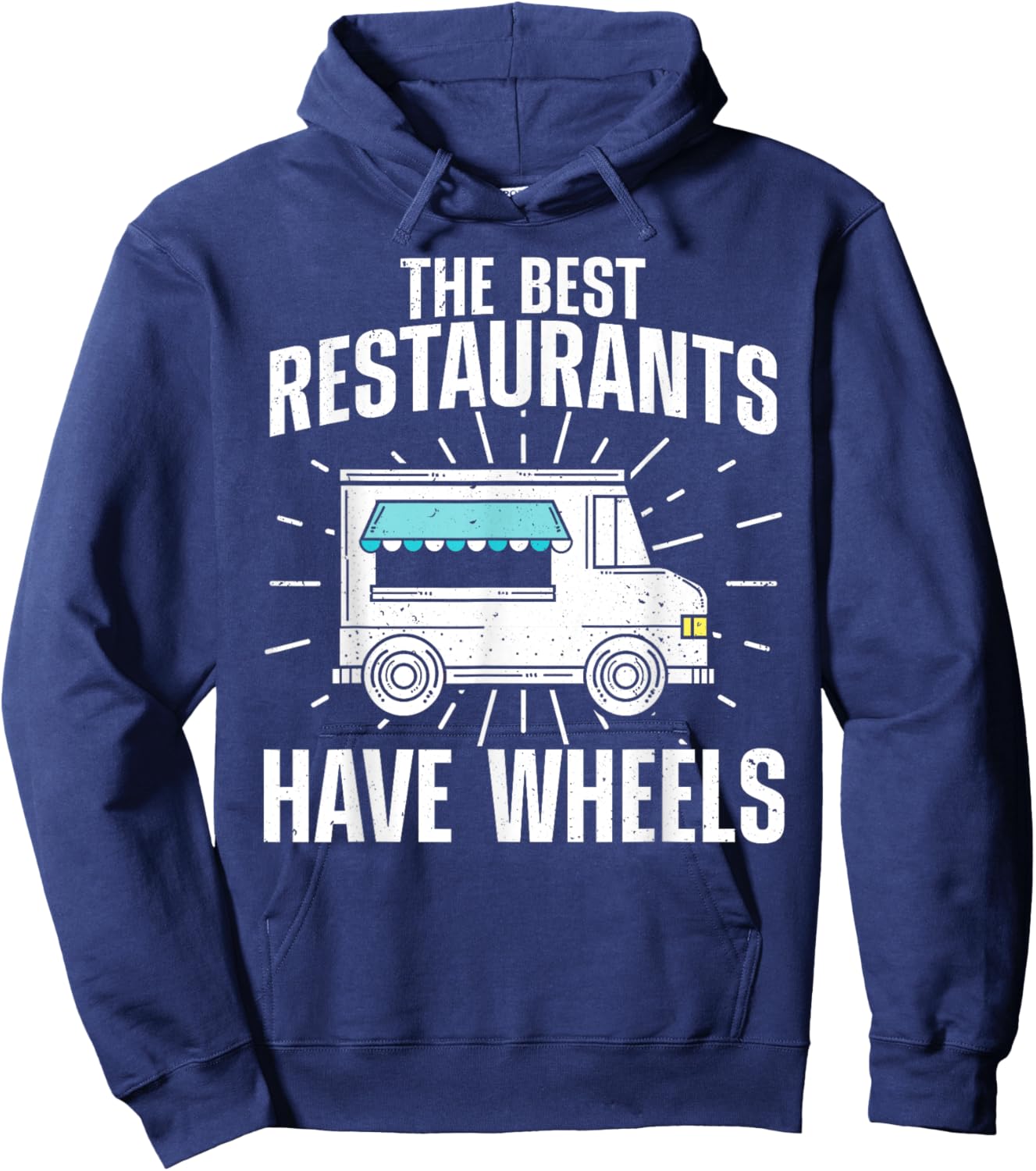 Cool Food Truck Women Culinary Chef Pizza BBQ Driver Hoodie - Hoodie | Navy