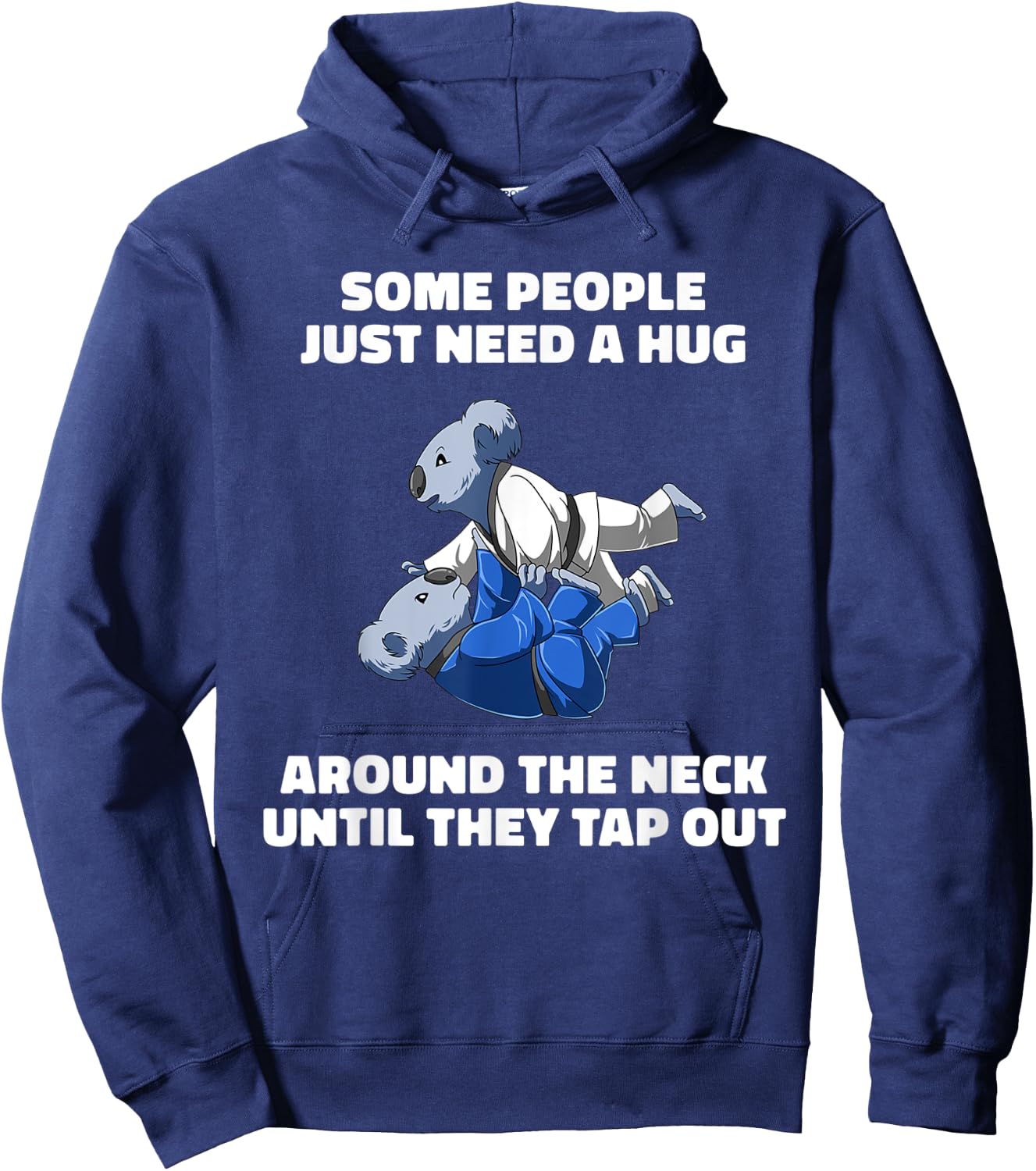 Funny Jiu Jitsu Choke Hug - BJJ Grappling Koala Hoodie - Hoodie | Navy