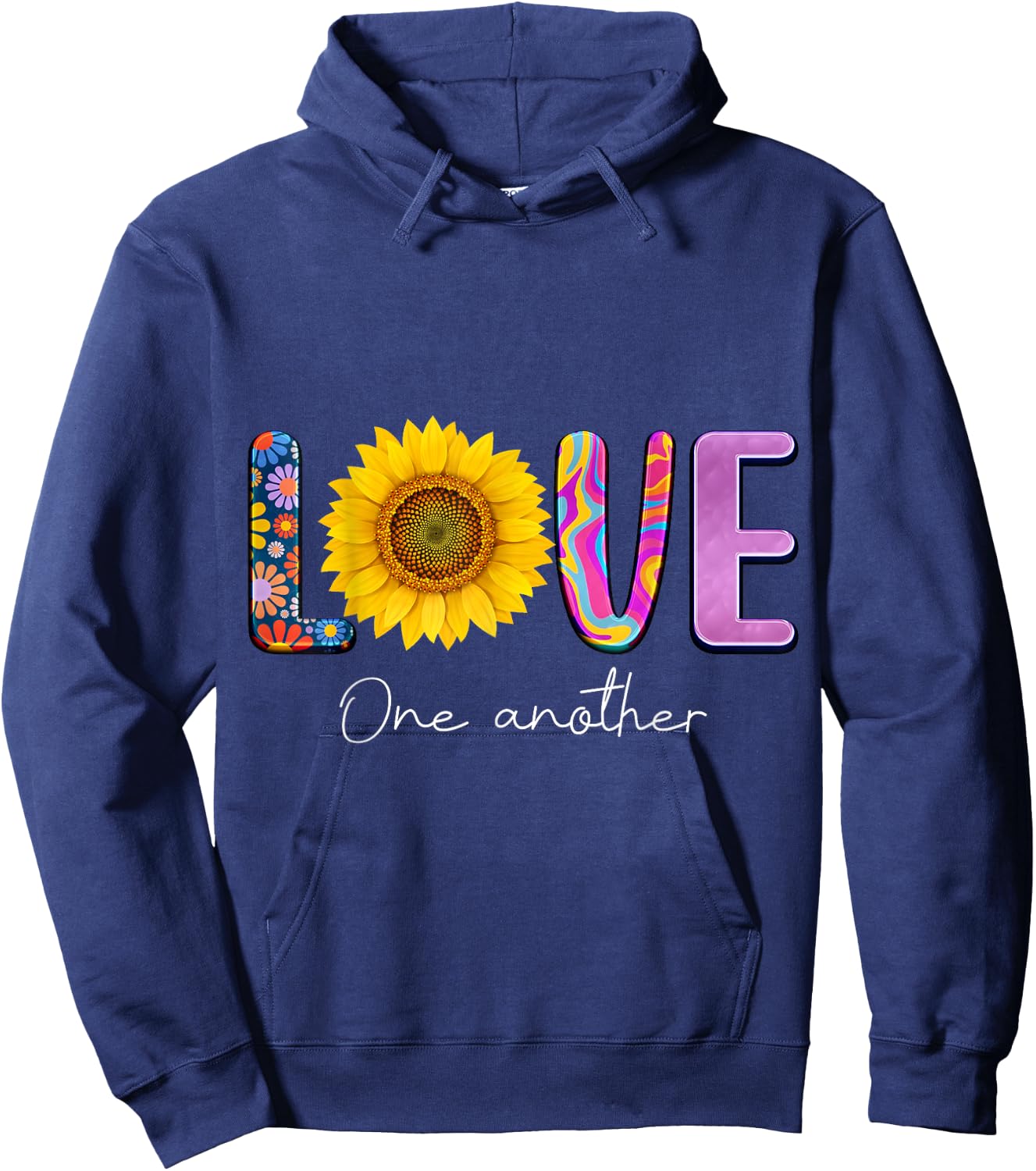 Love One Another Hoodie - Hoodie | Navy