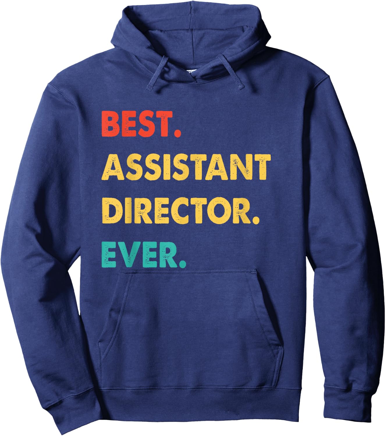 Assistant Director Retro Best Assistant Director Ever Hoodie - Hoodie | Navy