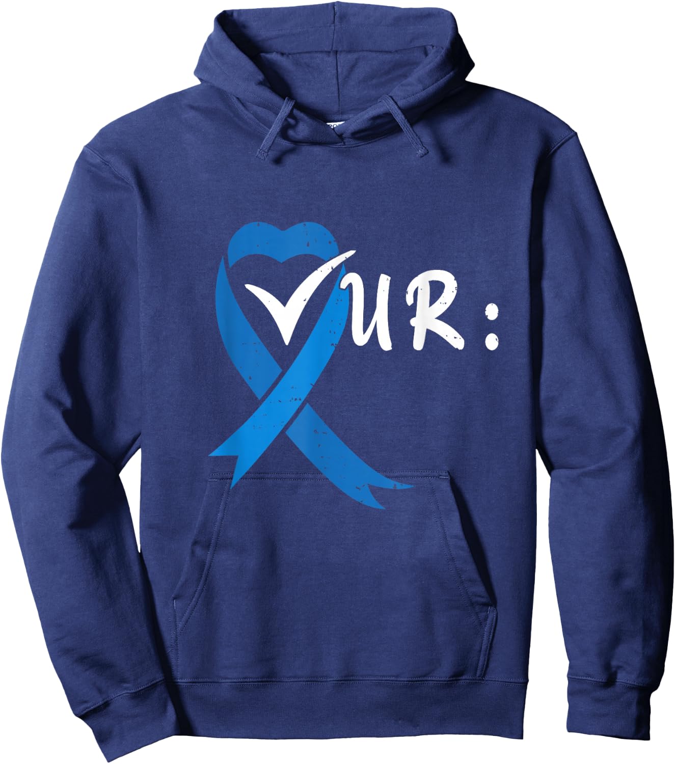 Check Your Colon Colonoscopies Colon Cancer Awareness Hoodie - Hoodie | Navy