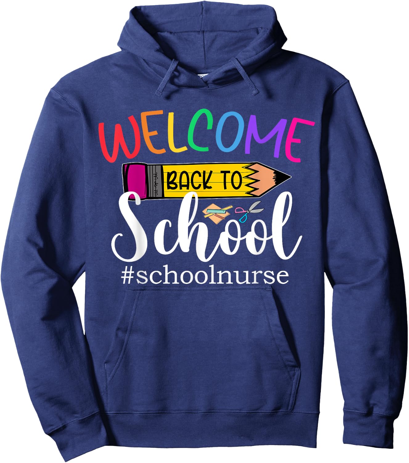 Welcome Back To School - School Nurse For Students Teachers Women Hoodie - Hoodie | Navy