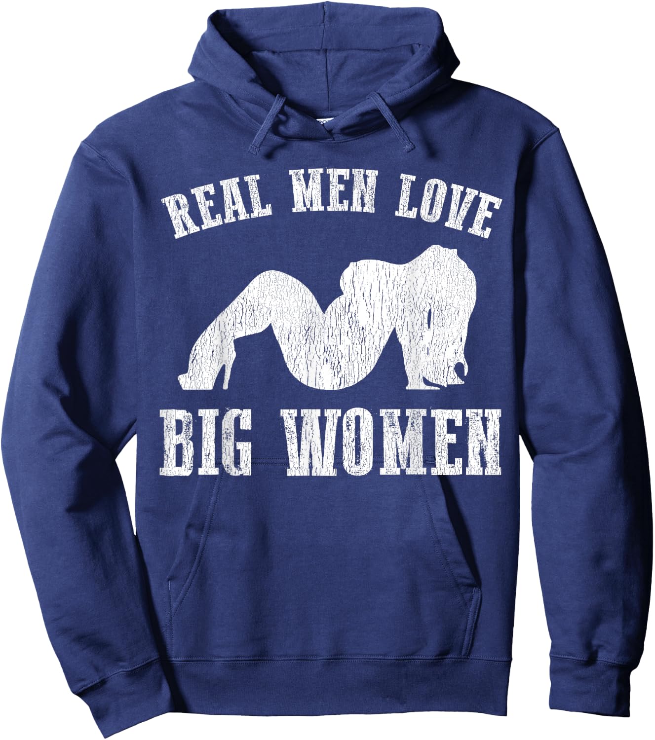 Real Men Love Big Women SSBBW BBW Lover Hoodie - Hoodie | Navy