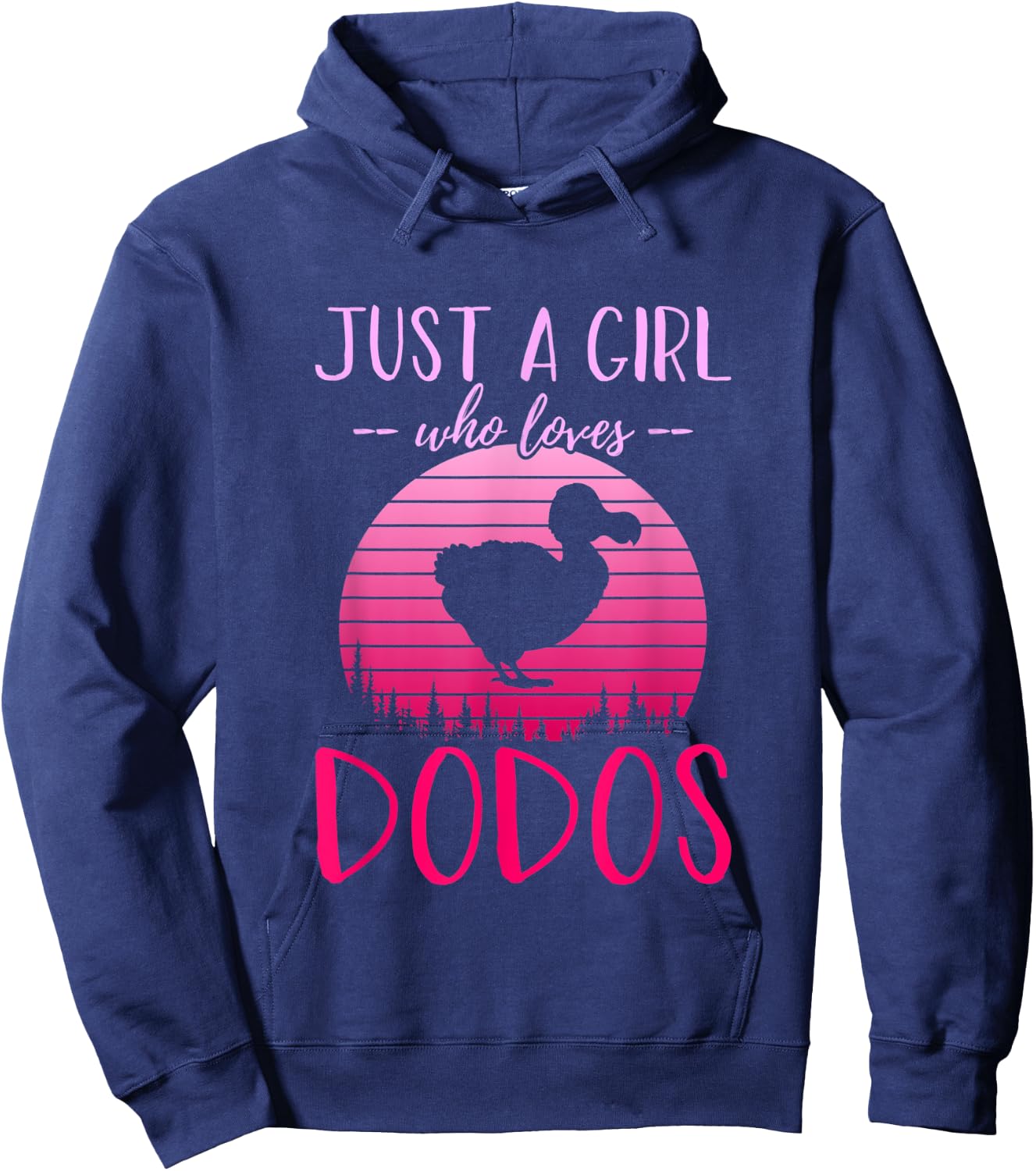Just A Girl Who Loves Dodos, Funny Girls Hoodie - Hoodie | Navy