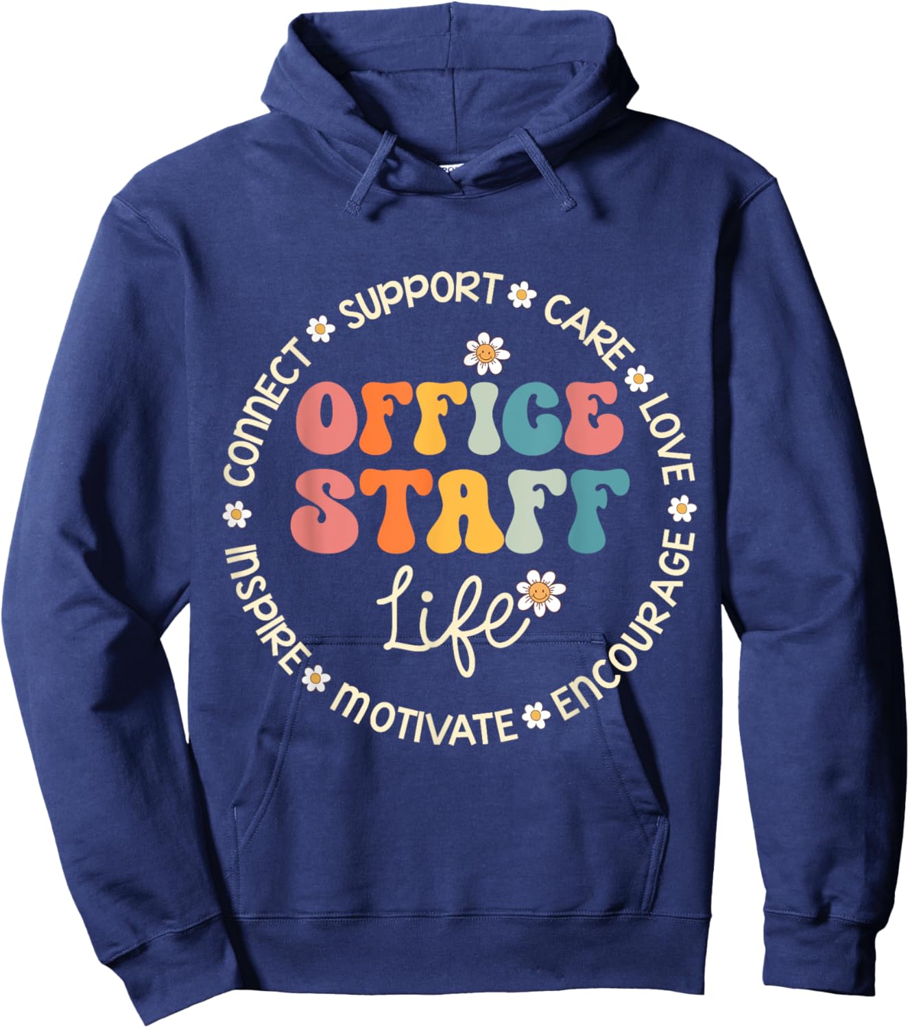 Office Staff Life Appreciation Week Back to School Hoodie - Hoodie | Navy
