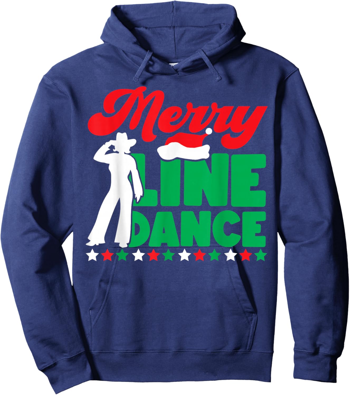 Line Dancing Dance Teacher Christmas Merry Line Dance Hoodie - Hoodie | Navy