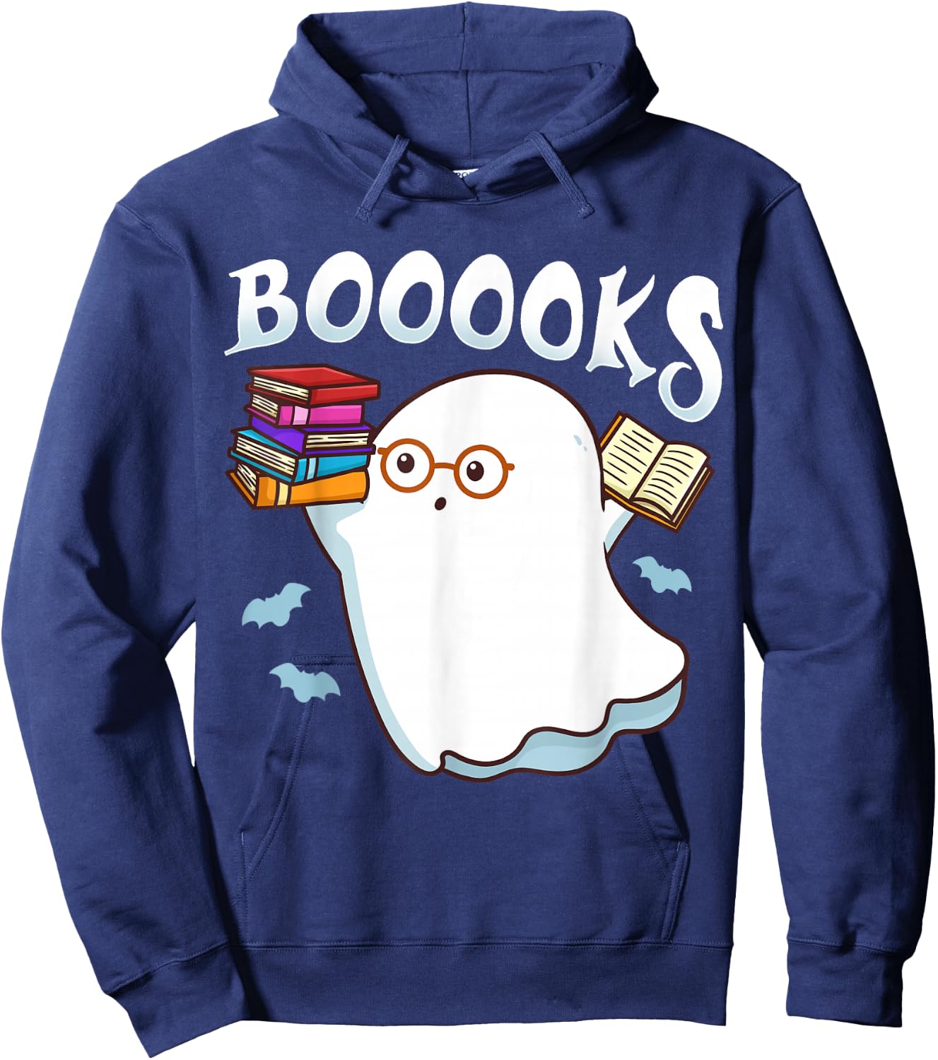 Halloween Books Librarian English Teacher Reader Reading Hoodie - Hoodie | Navy