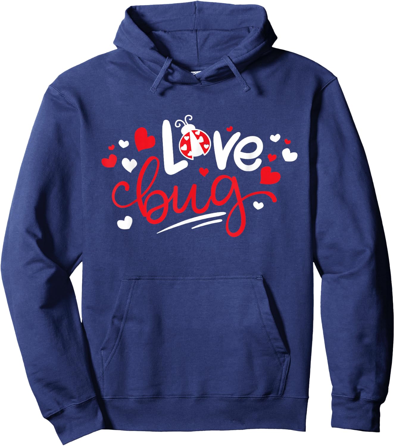 Love Bug Valentine's Day Hoodie - Hoodie | Navy
