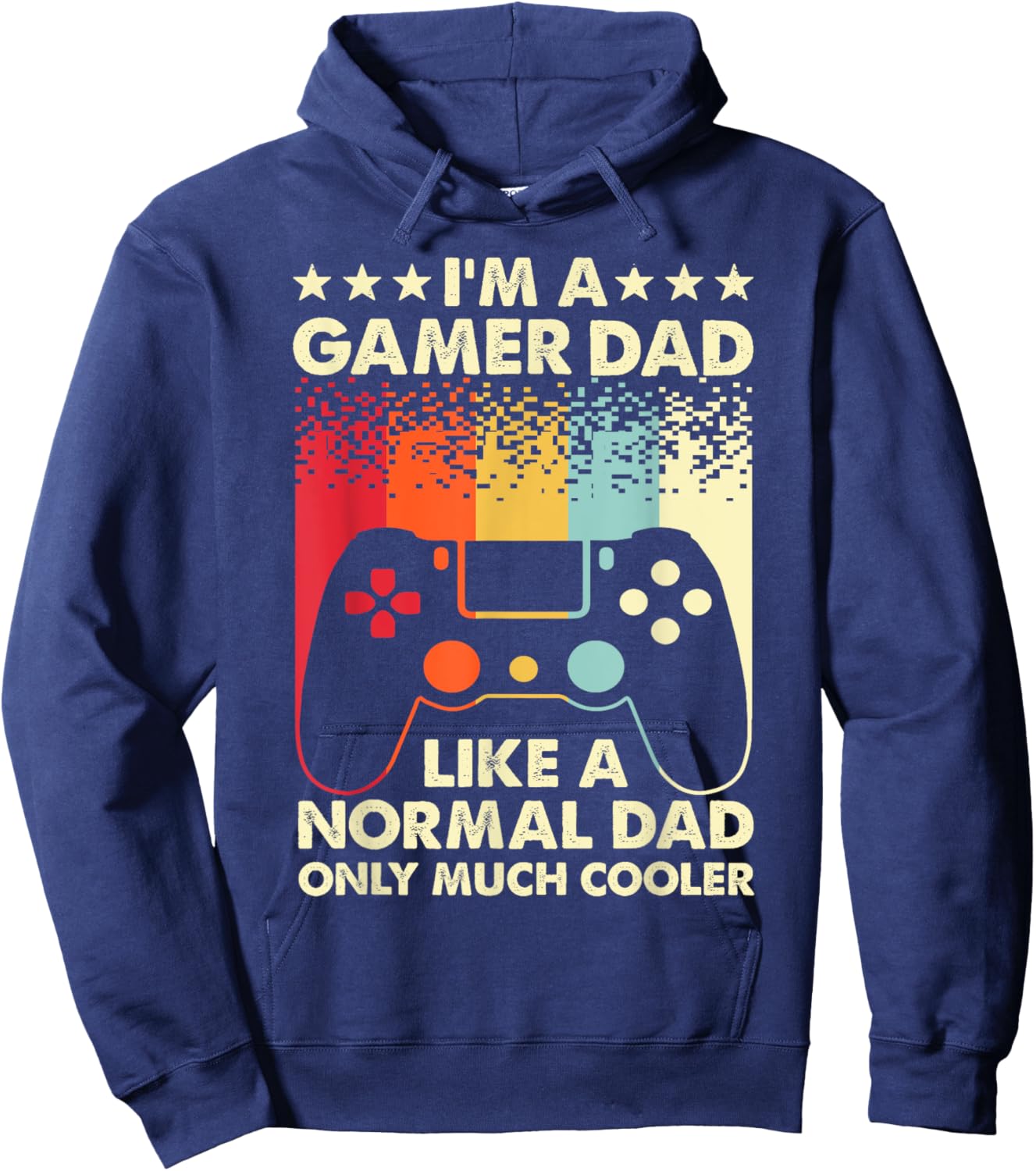 Cool Gamer Dad Father Gaming Computer Video Gamers Hoodie - Hoodie | Navy