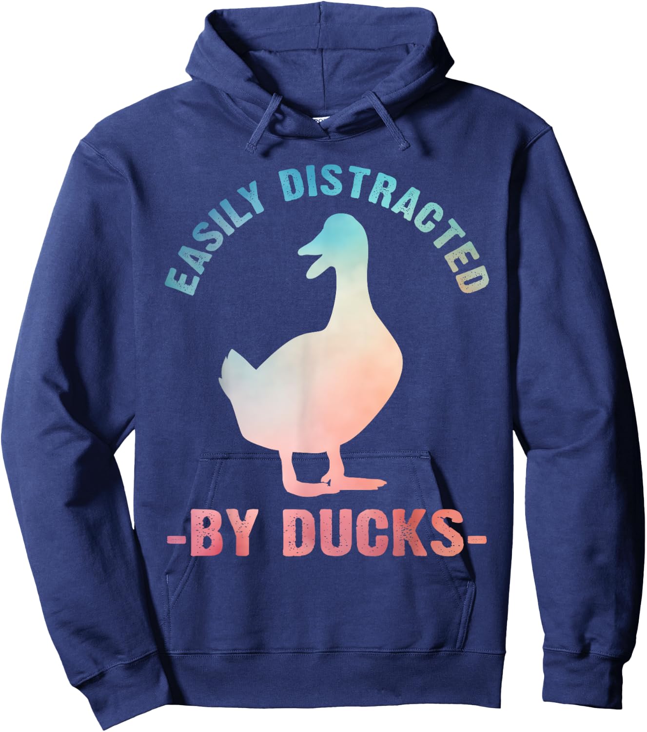 Cute Duck Design Women Aquatic Bird Duck Lovers Hoodie - Hoodie | Navy