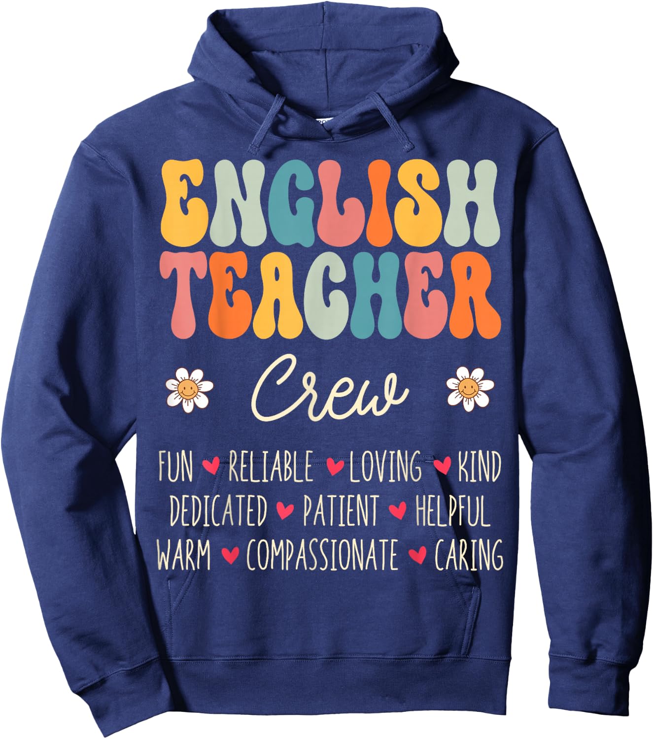 English Teacher Crew Appreciation Week Back to School Hoodie - Hoodie | Navy