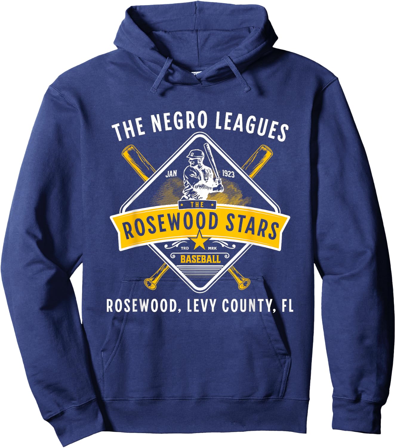 1923 Rosewood Stars Negro League Historical Legacy Hoodie - Hoodie | Navy