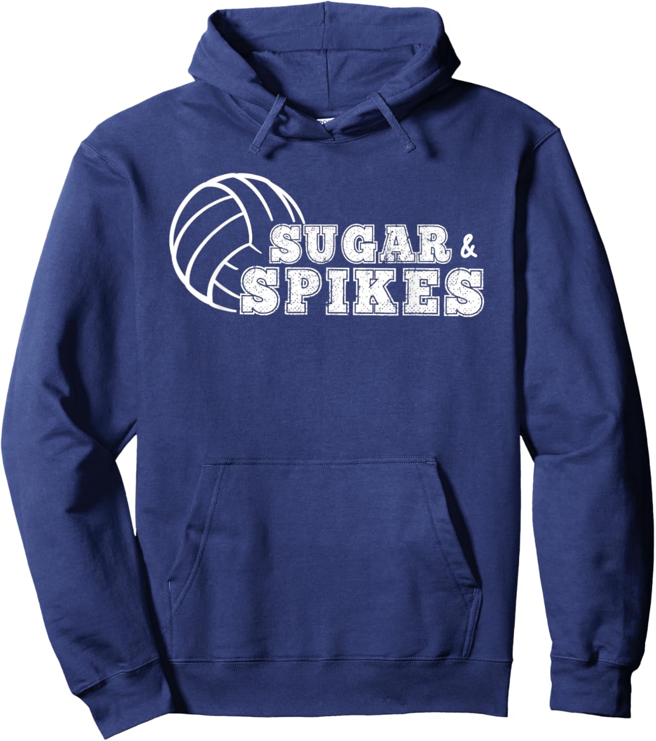 Sugar and Spikes Volleyball Hoodie - Hoodie | Navy