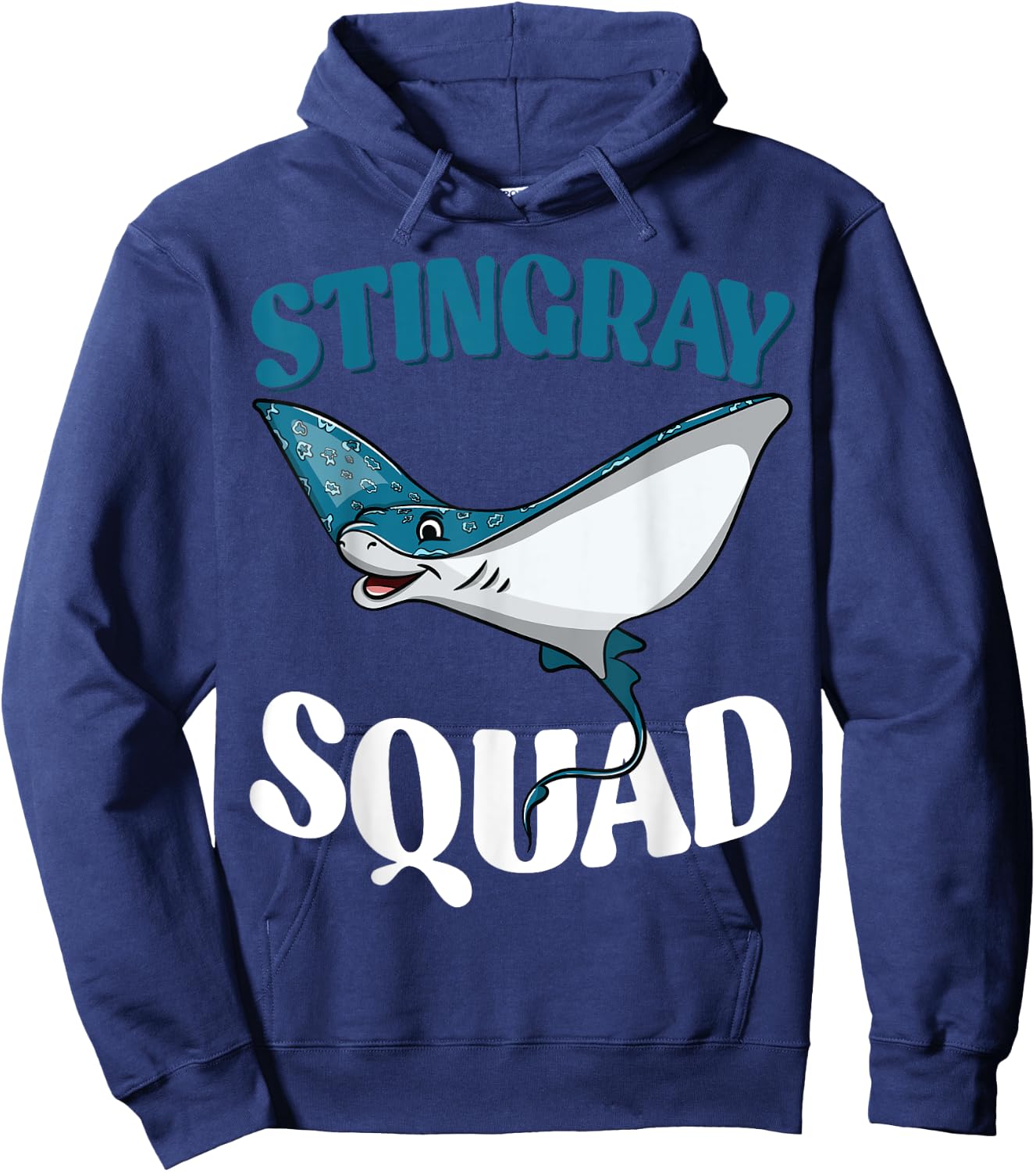 Stingray Squad Sea Ocean Nature Funny Animal Underwater Hoodie - Hoodie | Navy