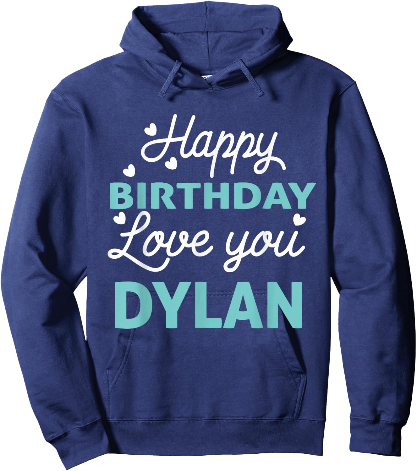 Happy Birthday Party for Birthday King Dylan Birthday Boy Men - Black, Small, Short Sleeve, , Regular Fit, Cotton, -Adults, Kids Hoodie - Hoodie | Navy