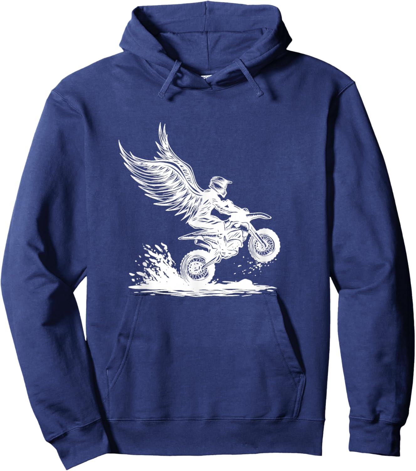 Motorcycle Gift Biker Death Angel Hoodie - Hoodie | Navy