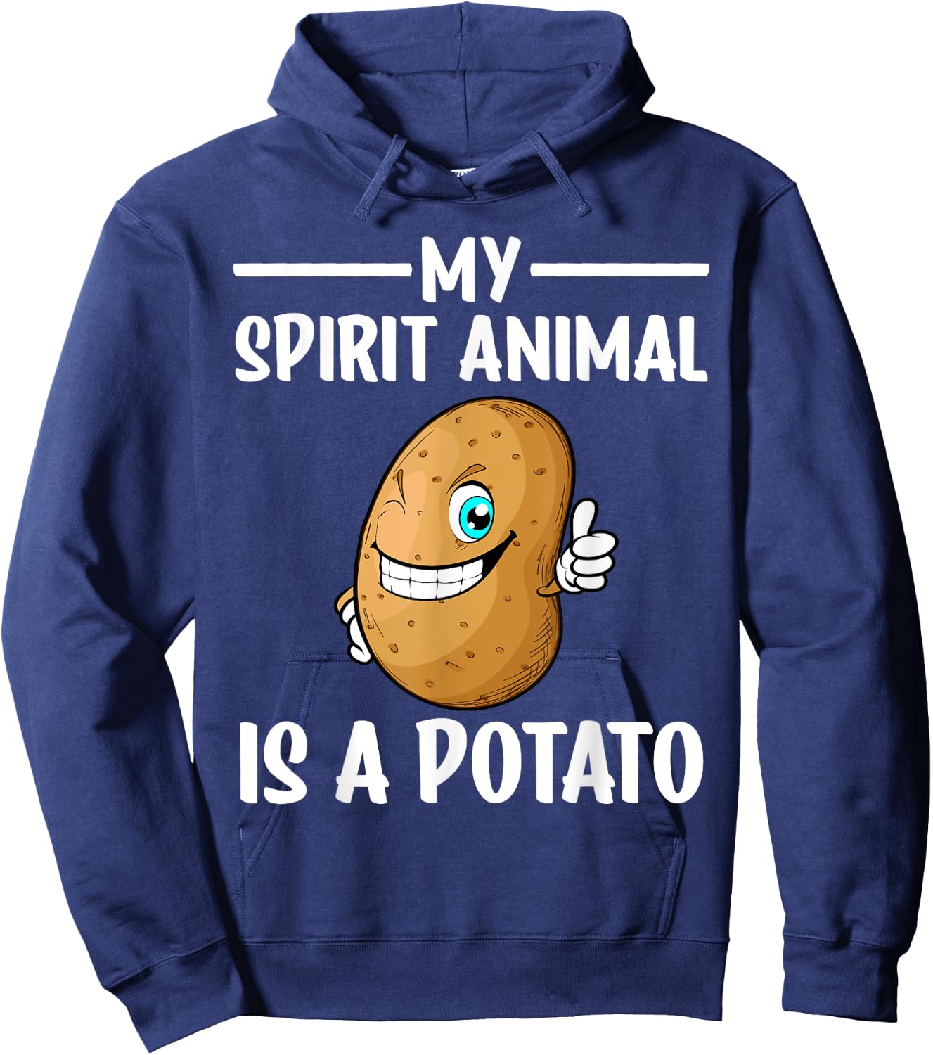 Funny Potato Design Women Kids Potatoes Lover Hoodie - Hoodie | Navy