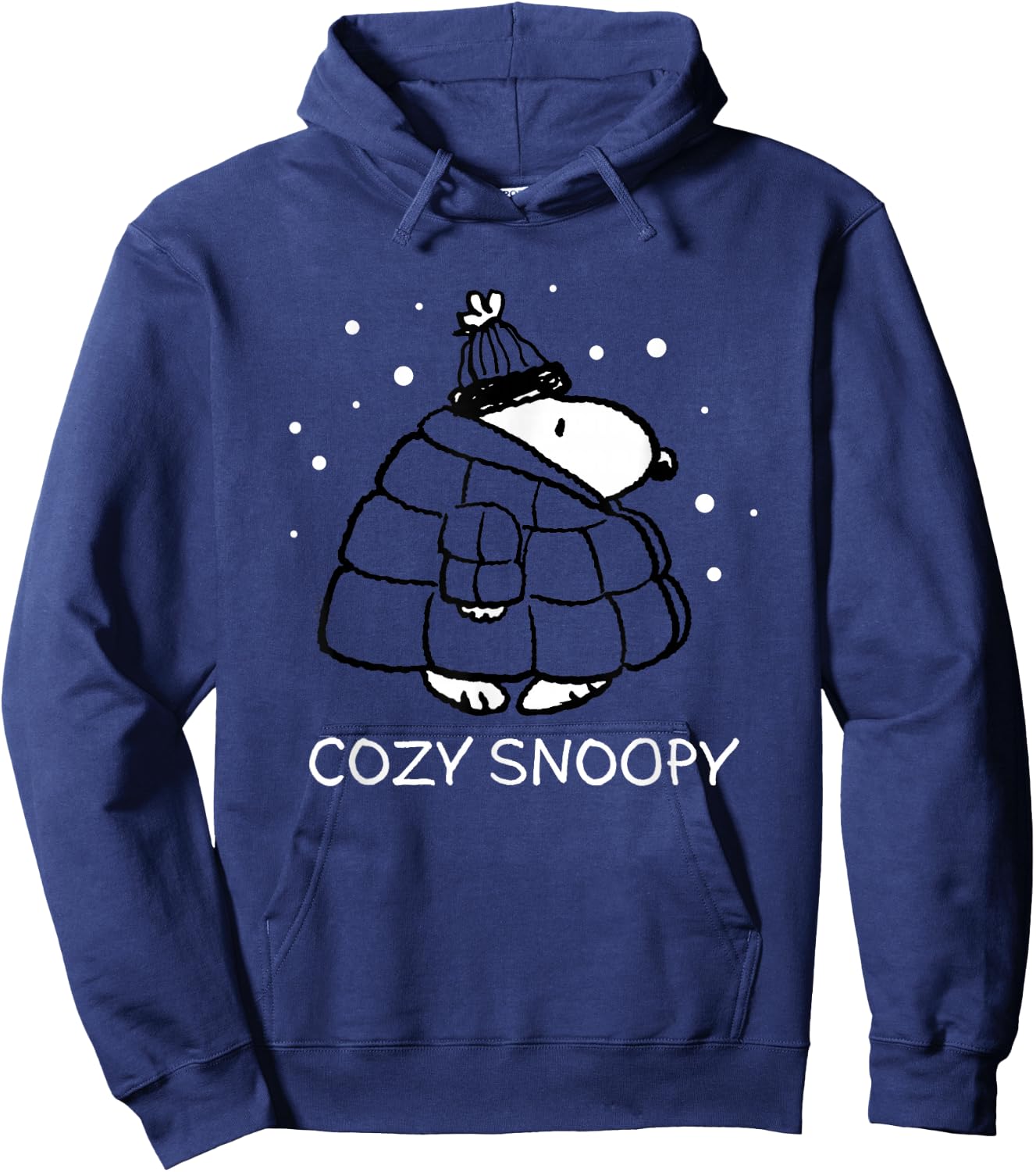 Peanuts - Cozy Snoopy Hoodie - Hoodie | Navy