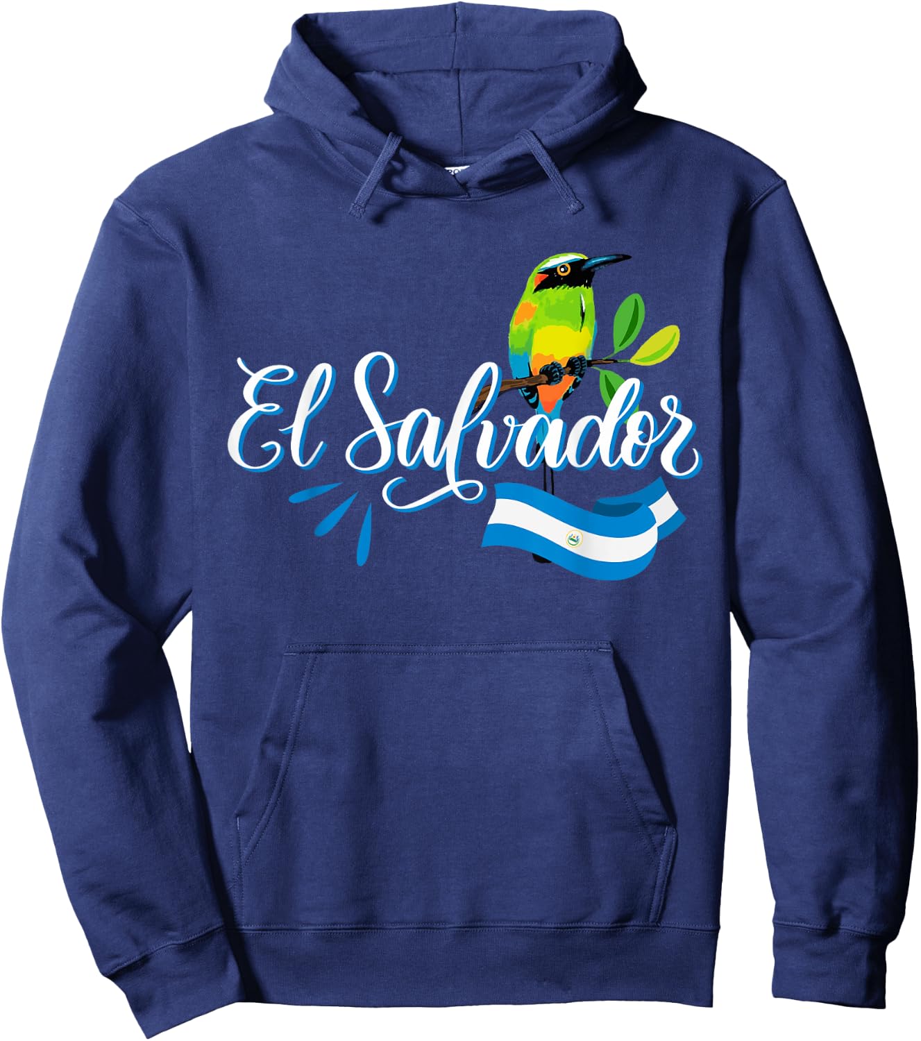 Vos Solo Sos Paja Salvadoran Slang El Salvador Flag Torogoz Hoodie - Hoodie | Navy