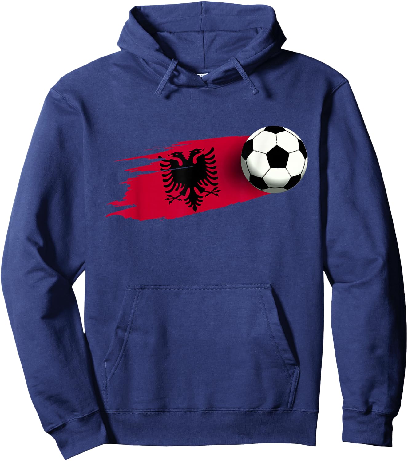 Albania Flag Jersey Albanian Soccer Team Albanian Hoodie - Hoodie | Navy