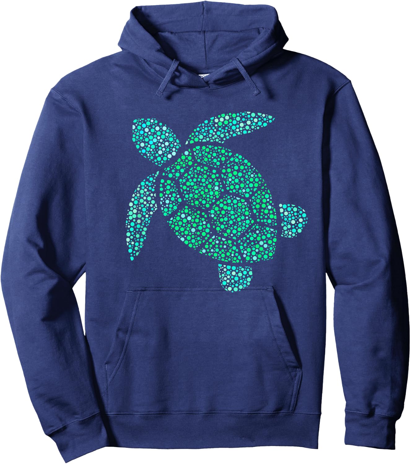Sea Turtle Green Polka Dot Day 2023 Boys Girls Art Teacher Hoodie - Hoodie | Navy
