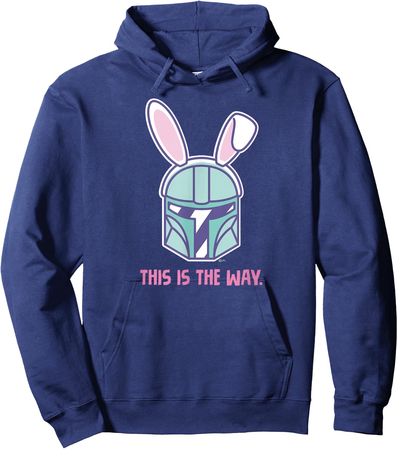 Star Wars The Mandalorian Easter Bunny Ears This is the Way Hoodie - Hoodie | Navy