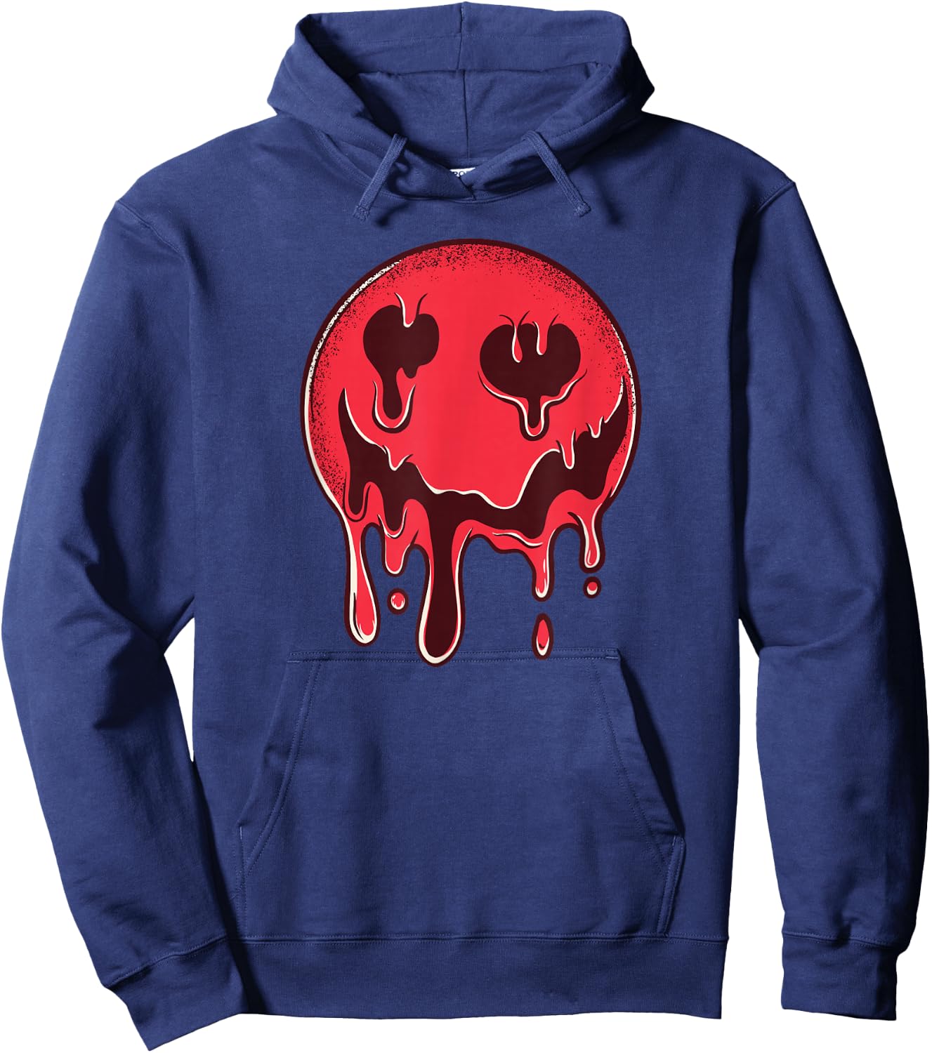 Melting Smile Retro 80s 90s I Music Classic Hoodie - Hoodie | Navy