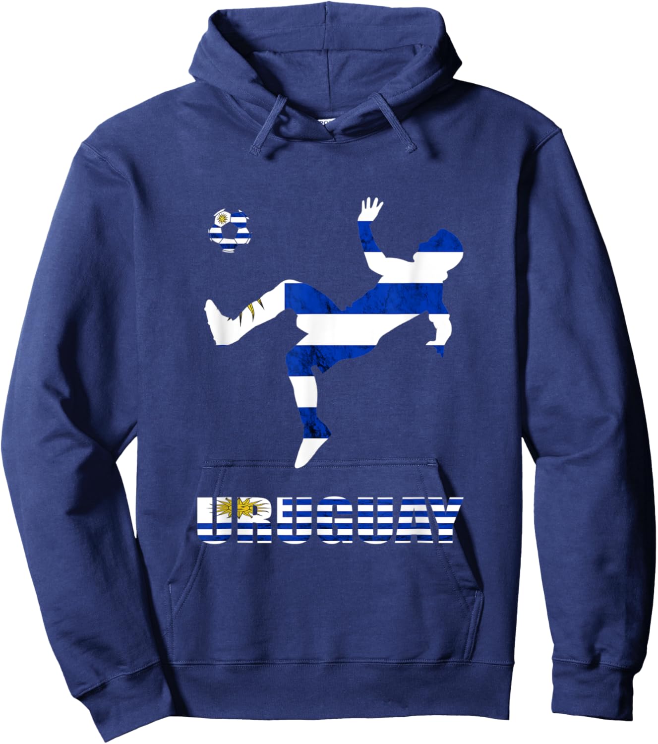 Uruguayan Pride Uruguay Flag Uruguay Soccer Player Uruguay Hoodie - Hoodie | Navy
