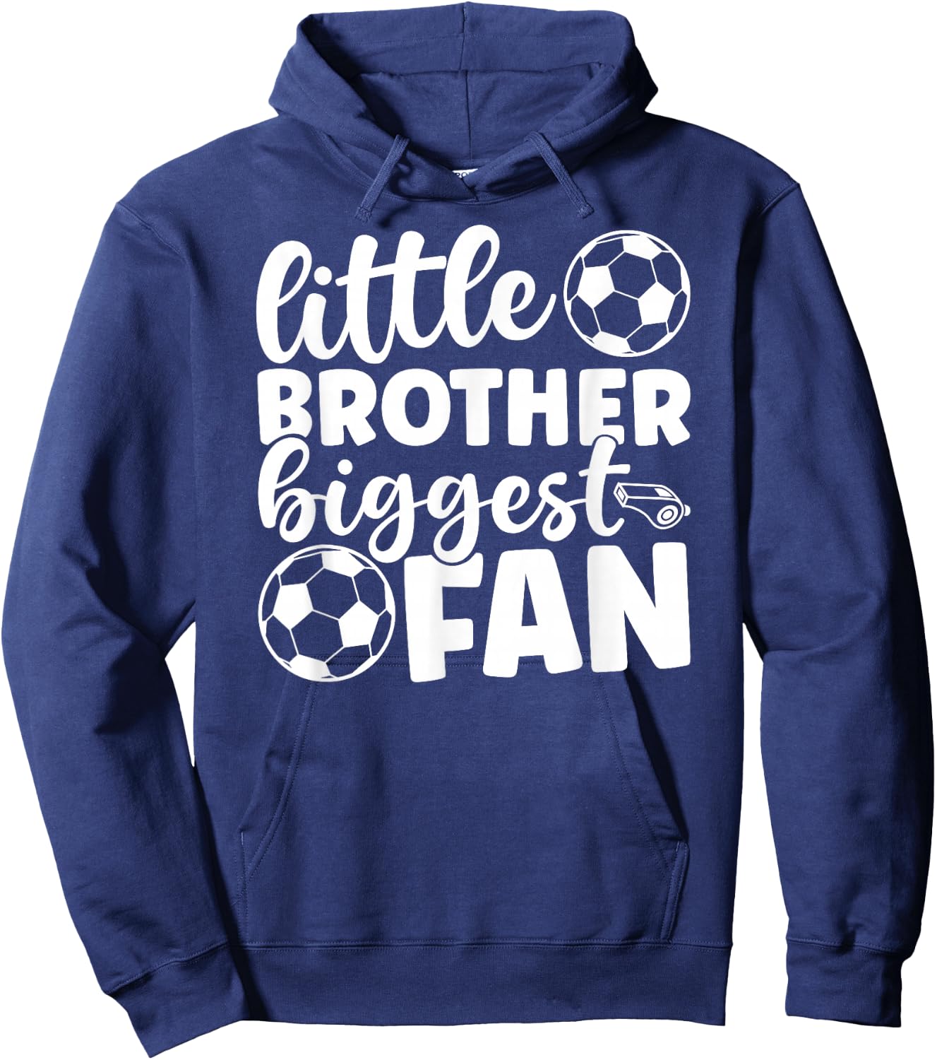 Little Brother Soccer Brother Of A Soccer Player Soccer Bro Hoodie - Hoodie | Navy