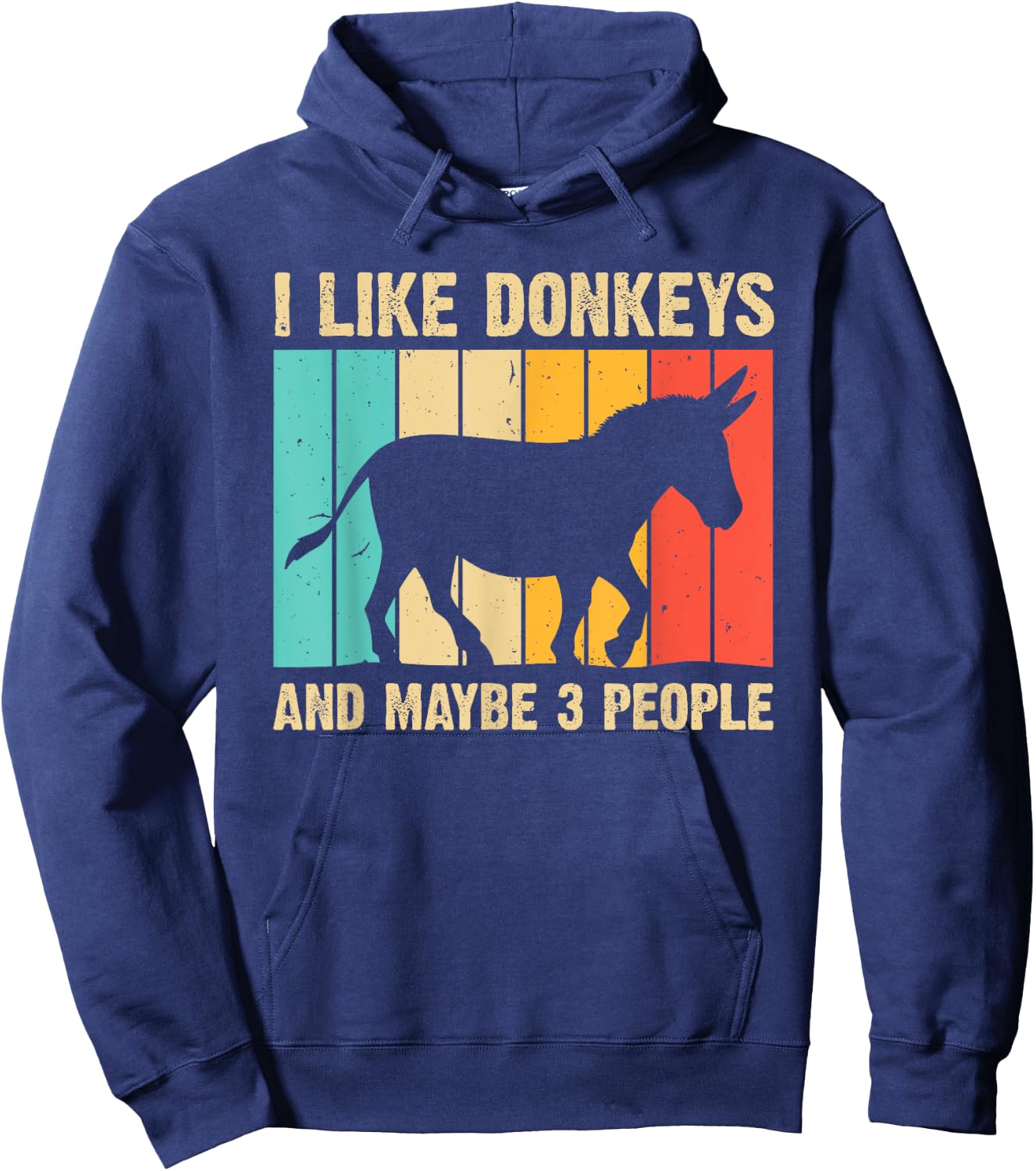 Funny Donkey Women Mule Equine Horse Animal Lover Hoodie - Hoodie | Navy