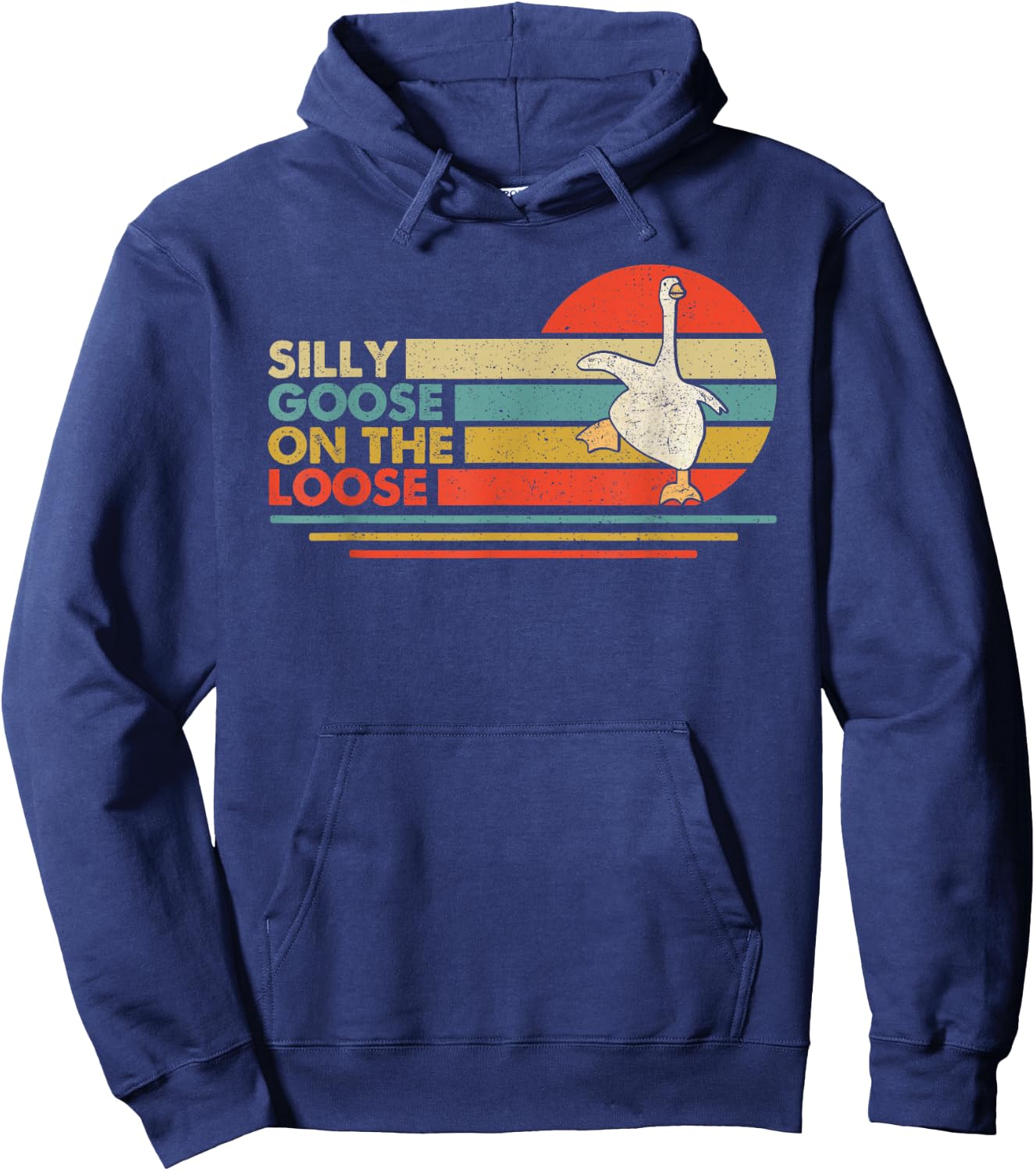 Silly Goose Shirts, Funny Shirts , Graphic Men Hoodie - Hoodie | Navy