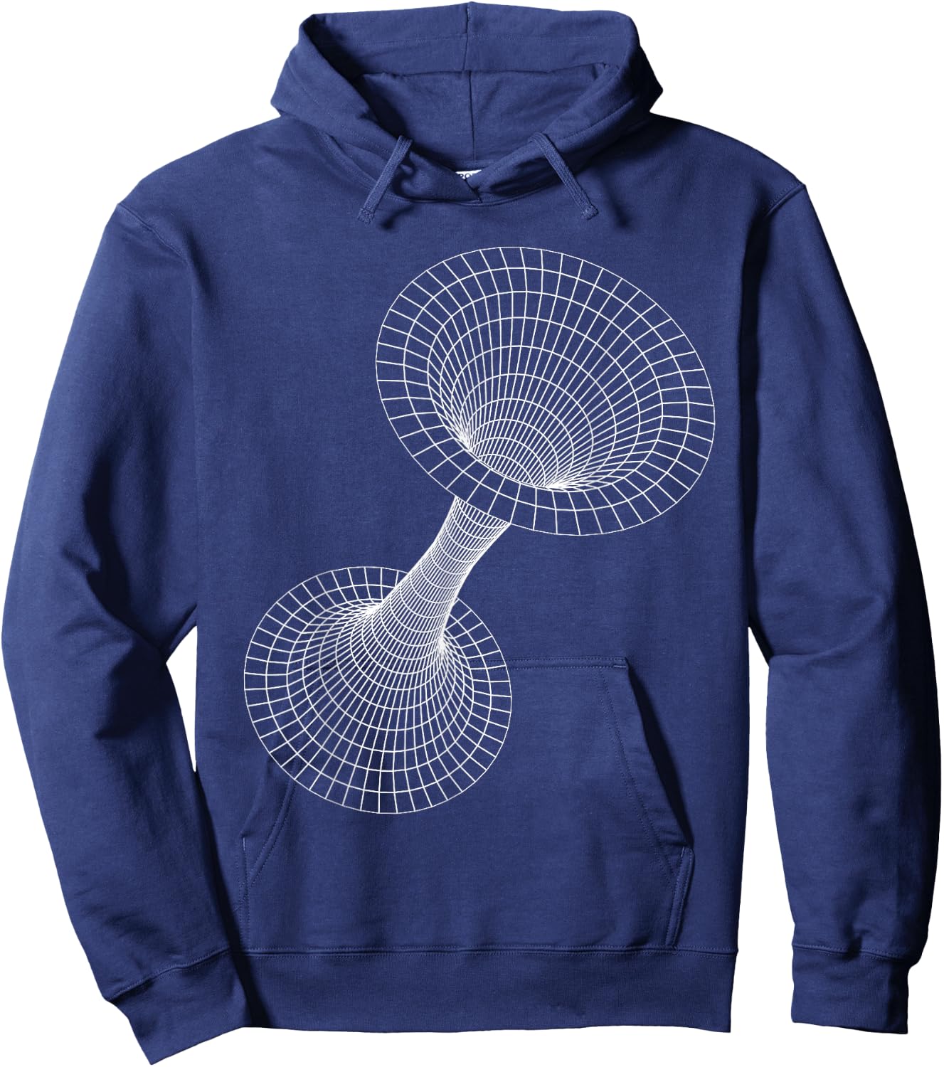 Wormhole Physics Wireframe Space Universe Physics Science Hoodie - Hoodie | Navy
