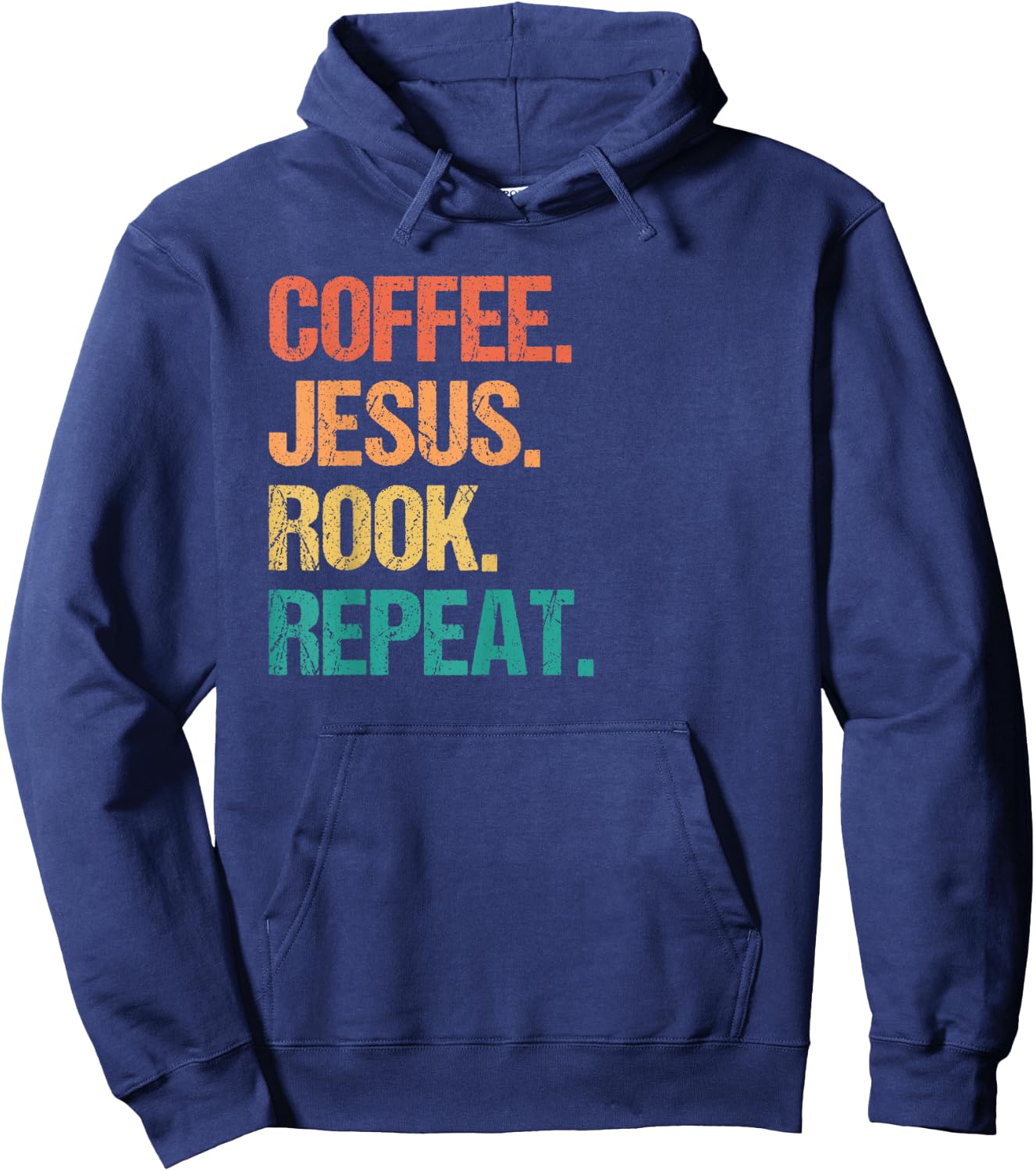 Coffee Jesus Rook Card Game Player Hoodie - Hoodie | Navy
