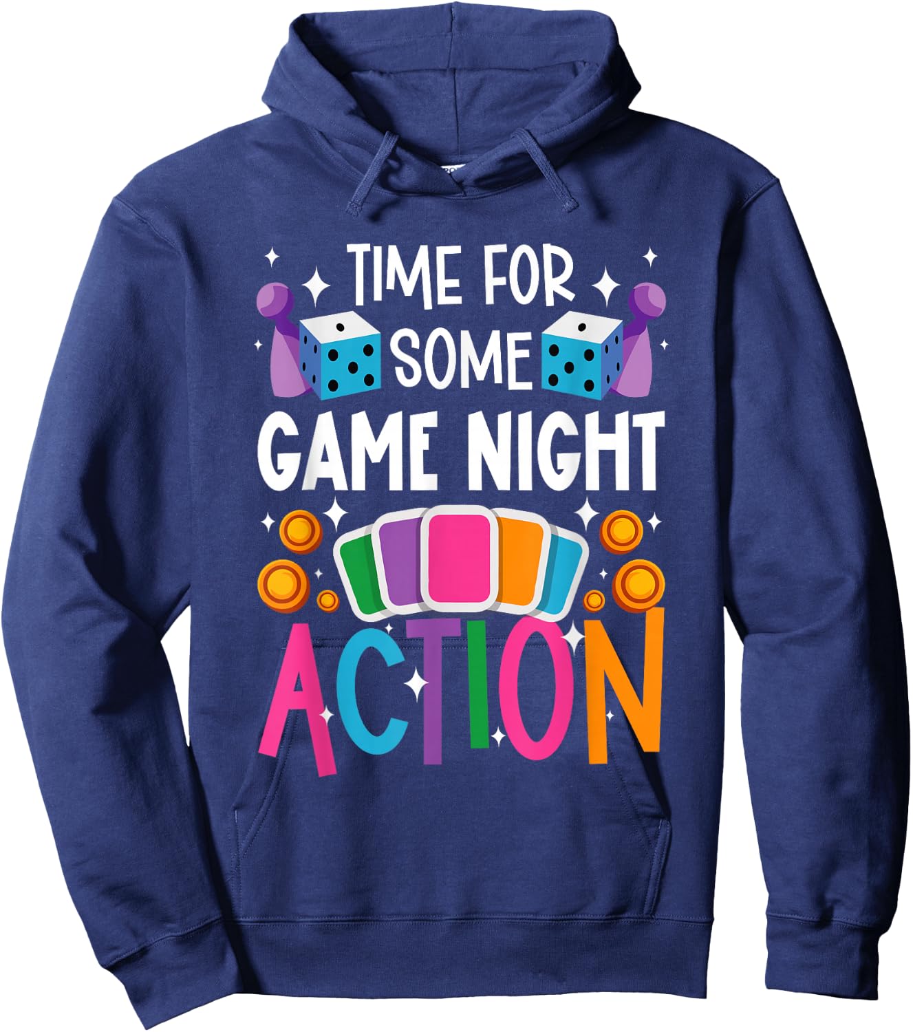 Time For Some Game Night Action Board Game Night Hoodie - Hoodie | Navy