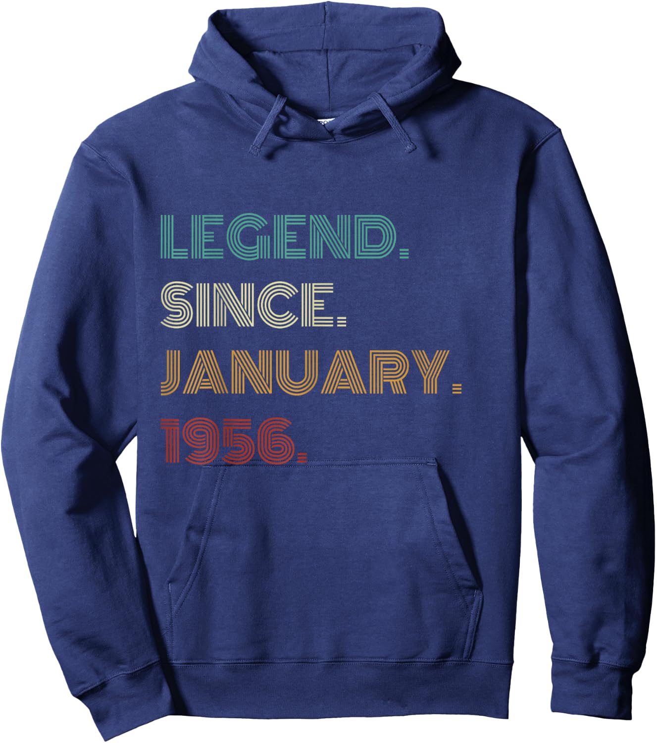 70 Years Old Legend Since January 1956 70th Birthday Hoodie - Hoodie | Navy