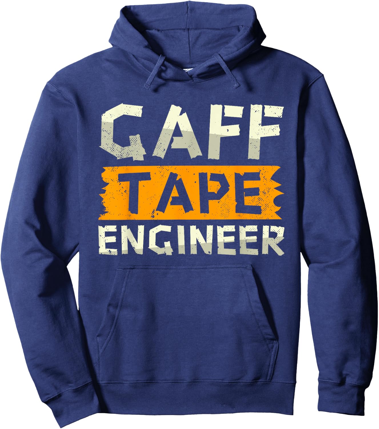 Funny Gaff Tape Engineer | Camera Cloth Tapes | Gaffer Tape Hoodie - Hoodie | Navy