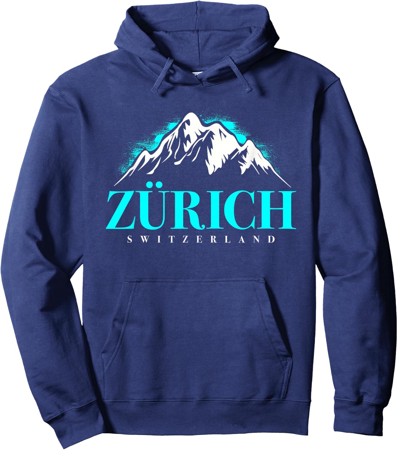 Swiss Alps Zurich Switzerland Hoodie - Hoodie | Navy