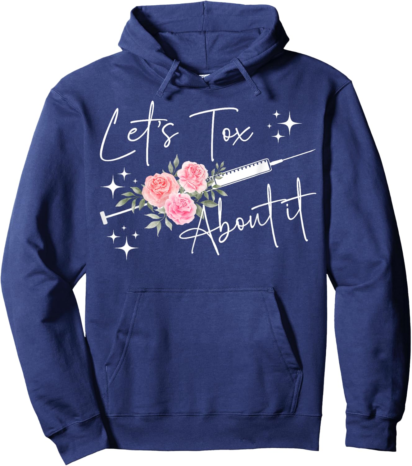 Let's Tox About It Nurse Injector Aesthetic Nurse Injector Hoodie - Hoodie | Navy