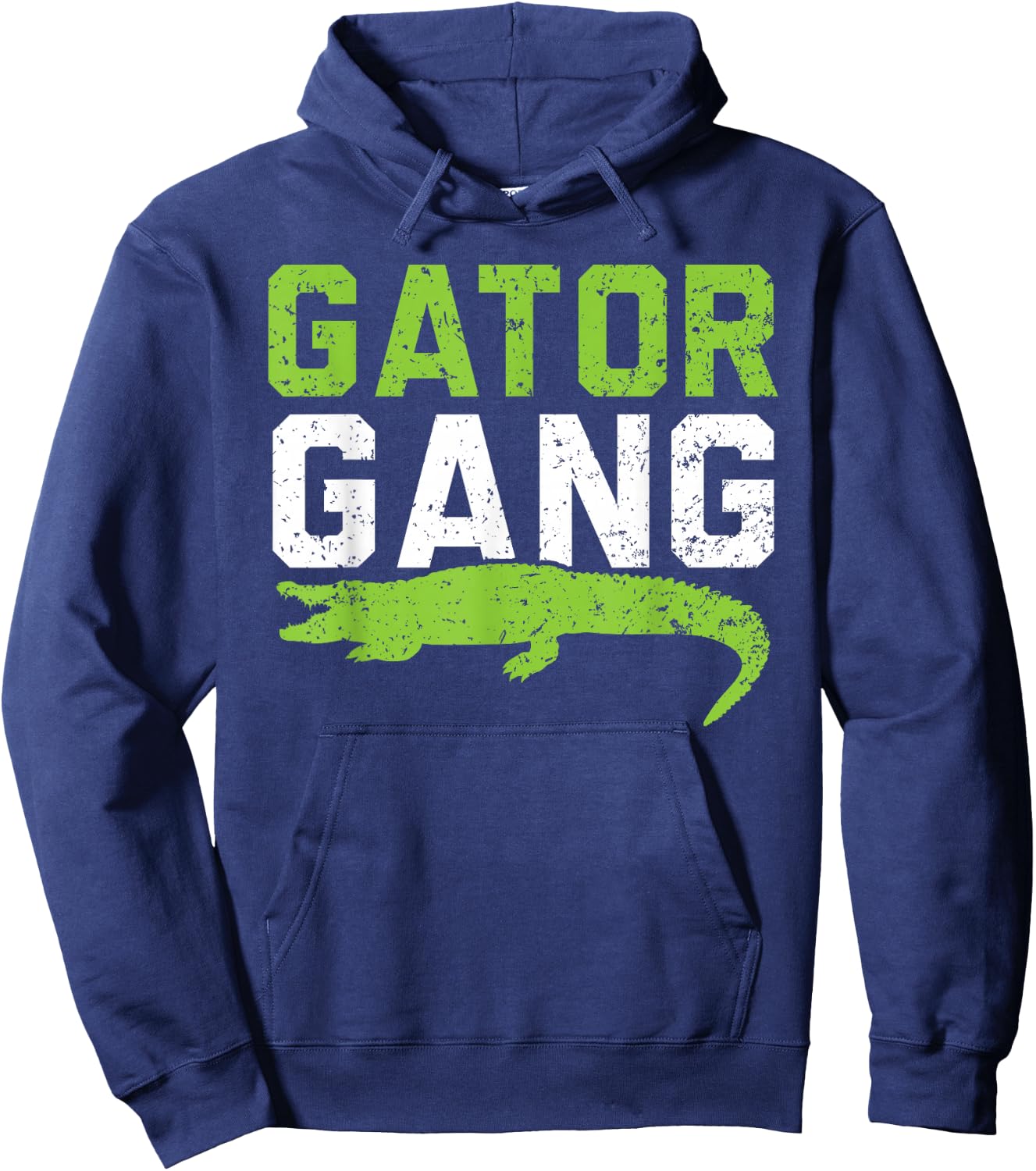 Gator Gang Alligator Heartbeat Zookeeper Crocodile Lover Hoodie - Hoodie | Navy