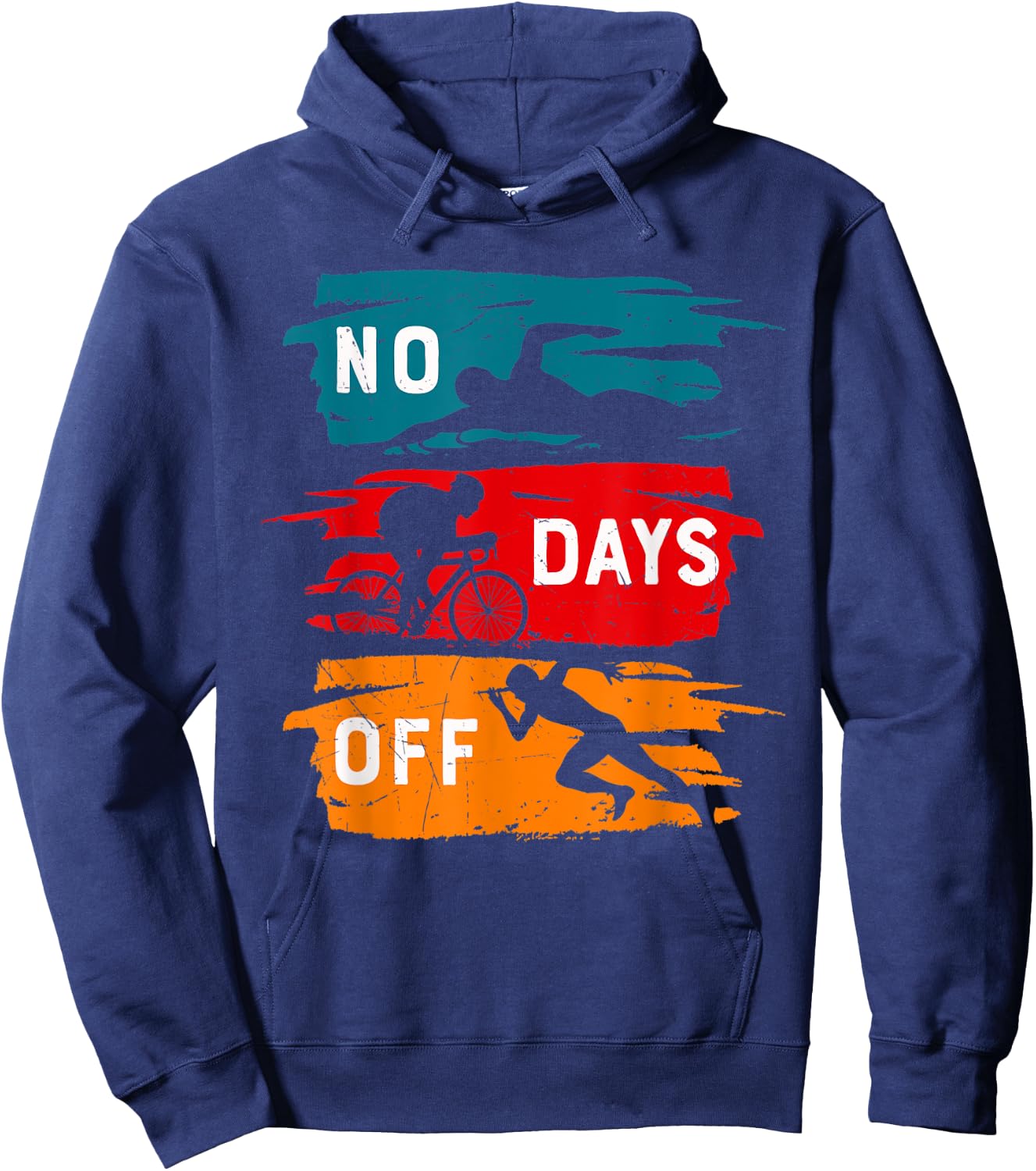 Positive Motivational Sports Quote Swimming Inspiration Hoodie - Hoodie | Navy
