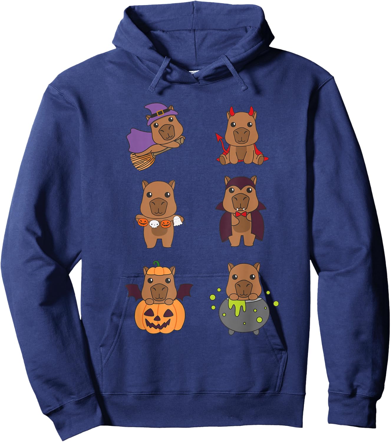 Capybara Halloween Costume Capybaras Halloween Hoodie - Hoodie | Navy