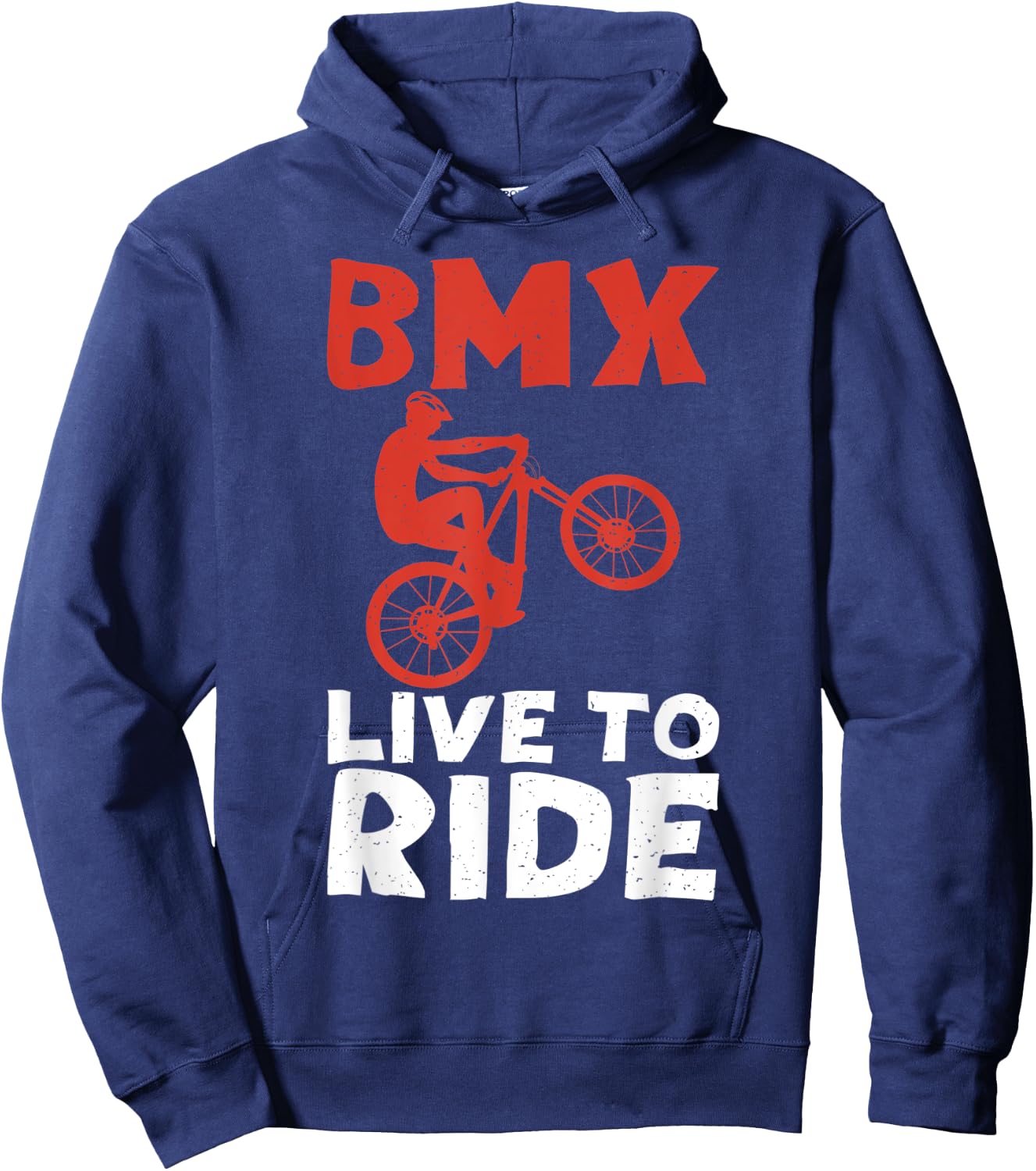 BMX live to ride Bike BMX Rider Hoodie - Hoodie | Navy