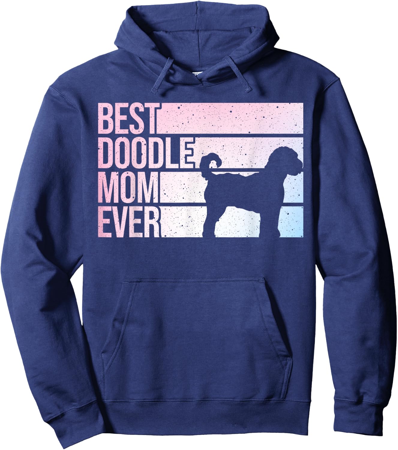 Cool Doodle Mom Art Women Girl Aussiedoodle Goldendoodle Dog Hoodie - Hoodie | Navy