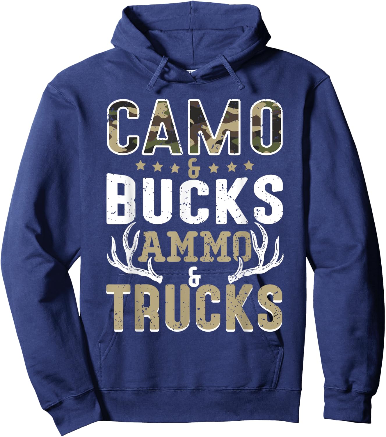 Deer Hunting Women Camo And Bucks Ammo And Trucks Hoodie - Hoodie | Navy