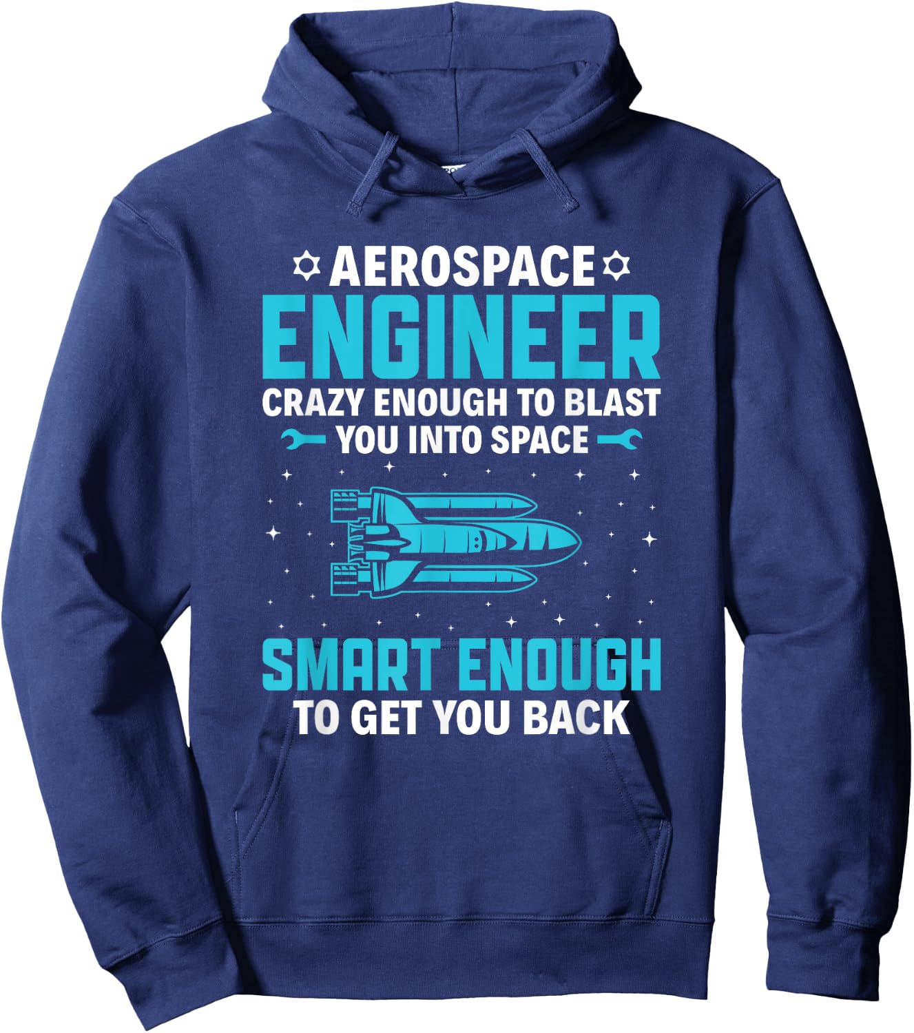 Funny Aerospace Engineer , Rocket Lover Hoodie - Hoodie | Navy