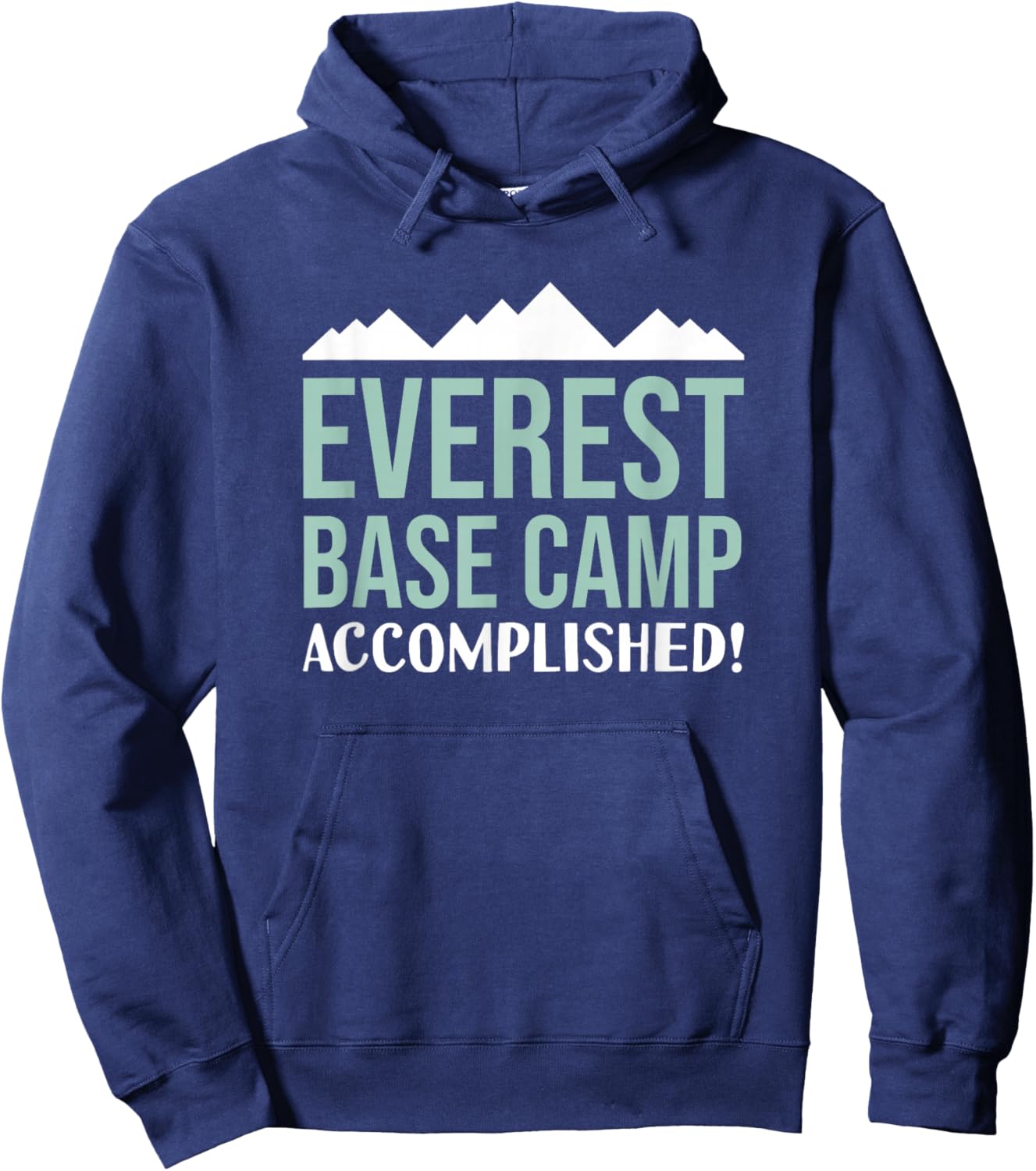 Everest Base Camp Accomplished Hiking Trail Nepal Hoodie - Hoodie | Navy