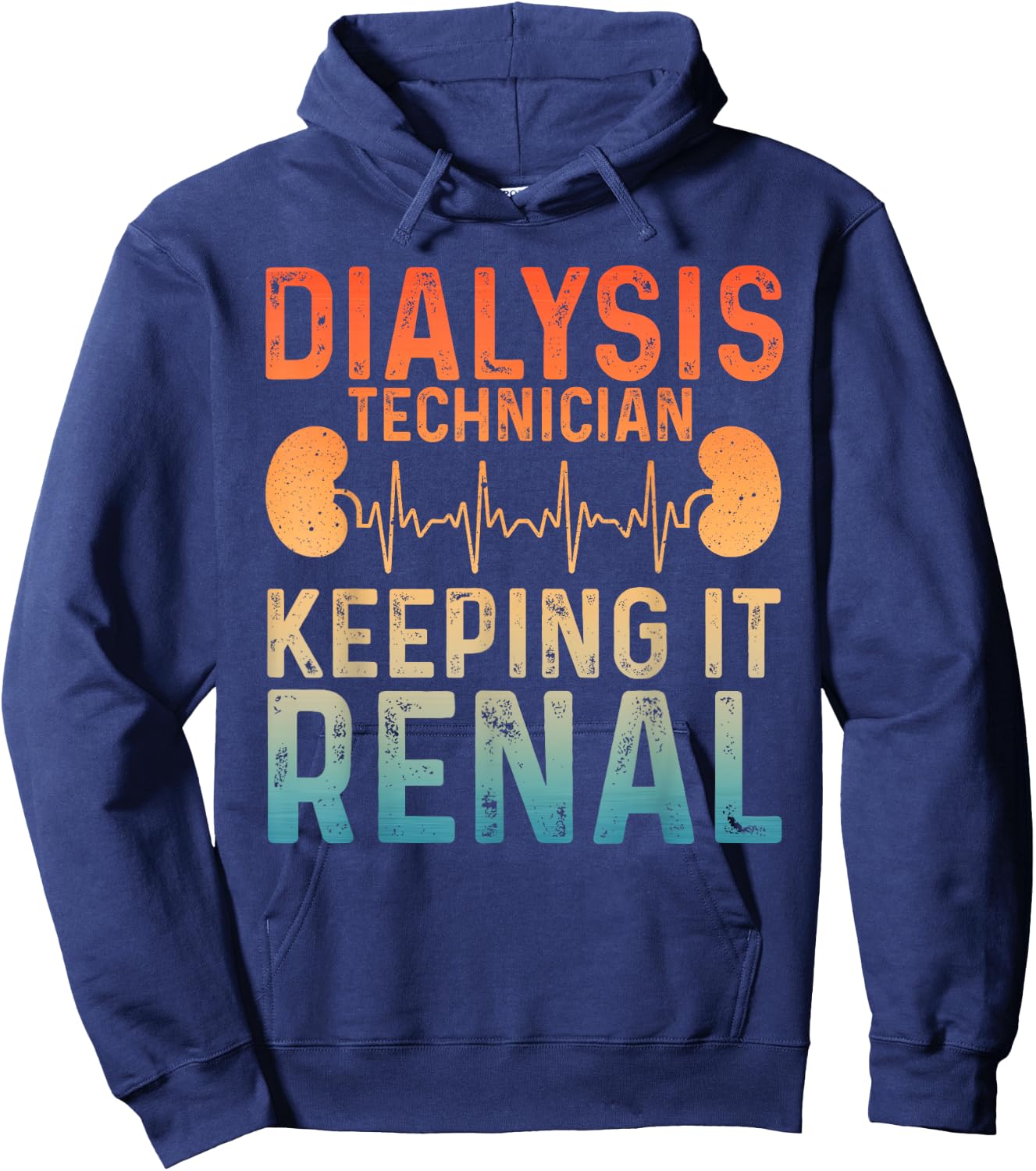 Cool Dialysis Tech Women Renal Hemodialysis Nurses Hoodie - Hoodie | Navy