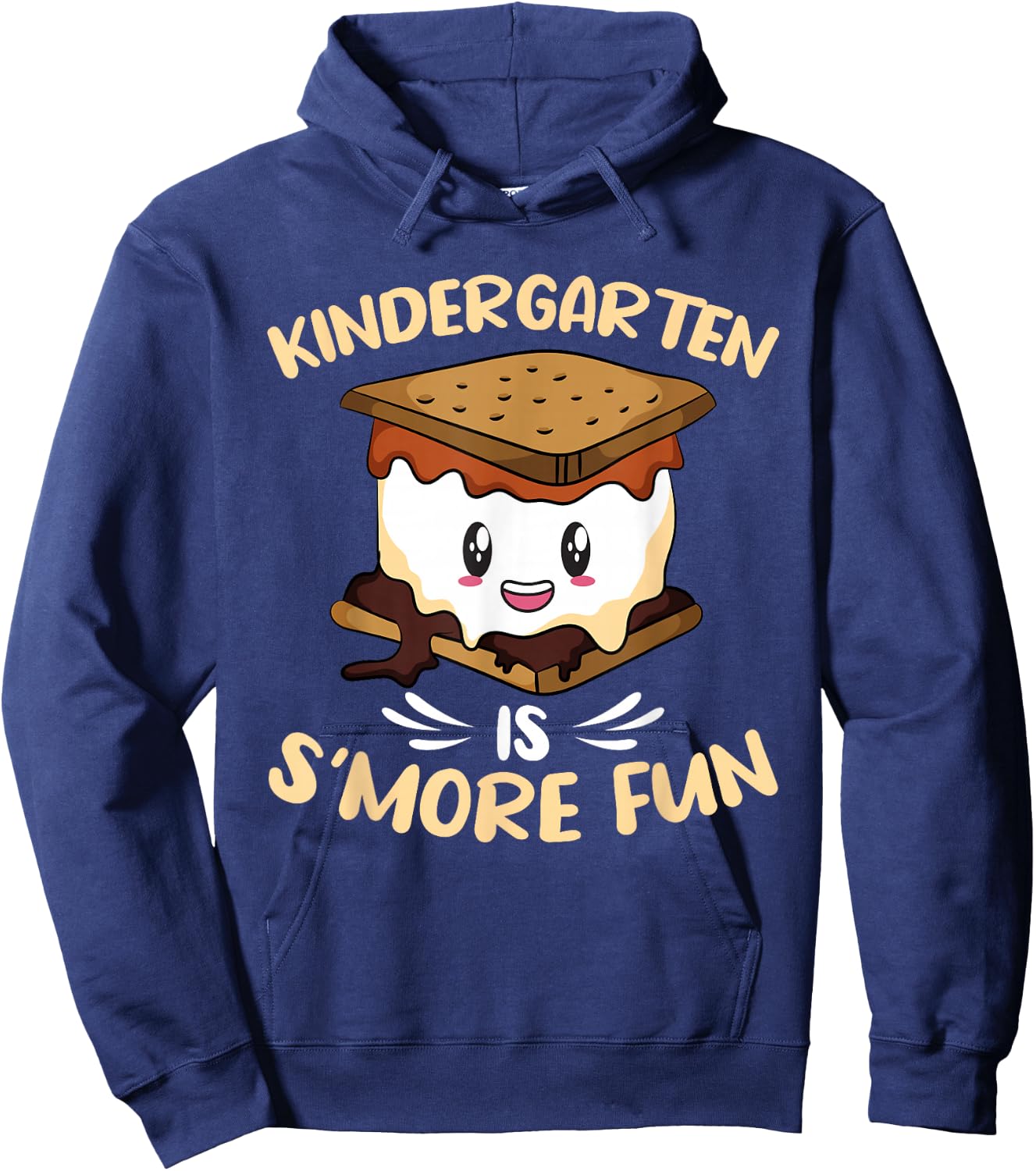 Kindergarten Is S'more Fun Toddler Camping Smores Hoodie - Hoodie | Navy